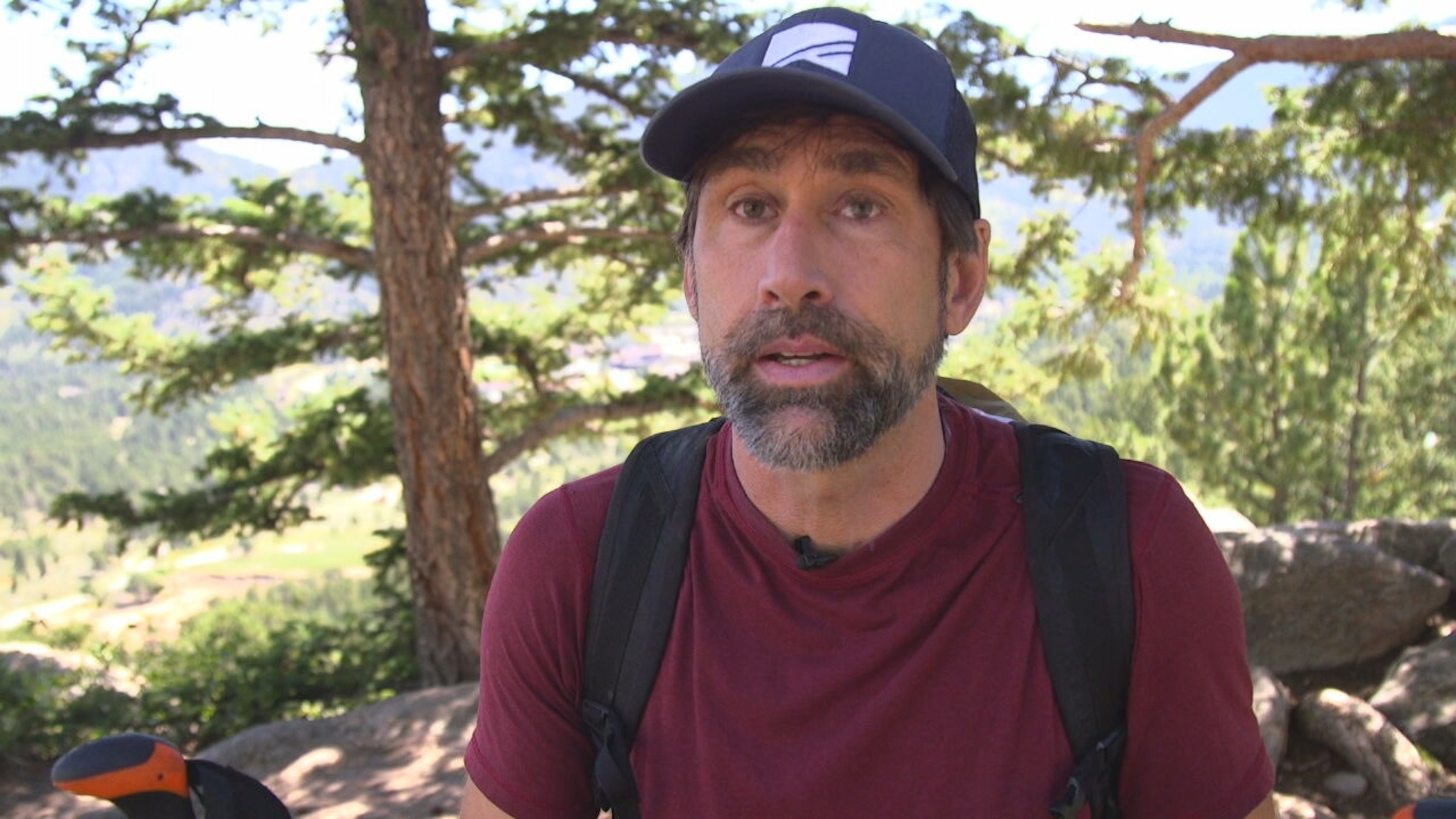 PHOTO: No Barriers co-founder Erik Weihenmayer speaks to ABC News.