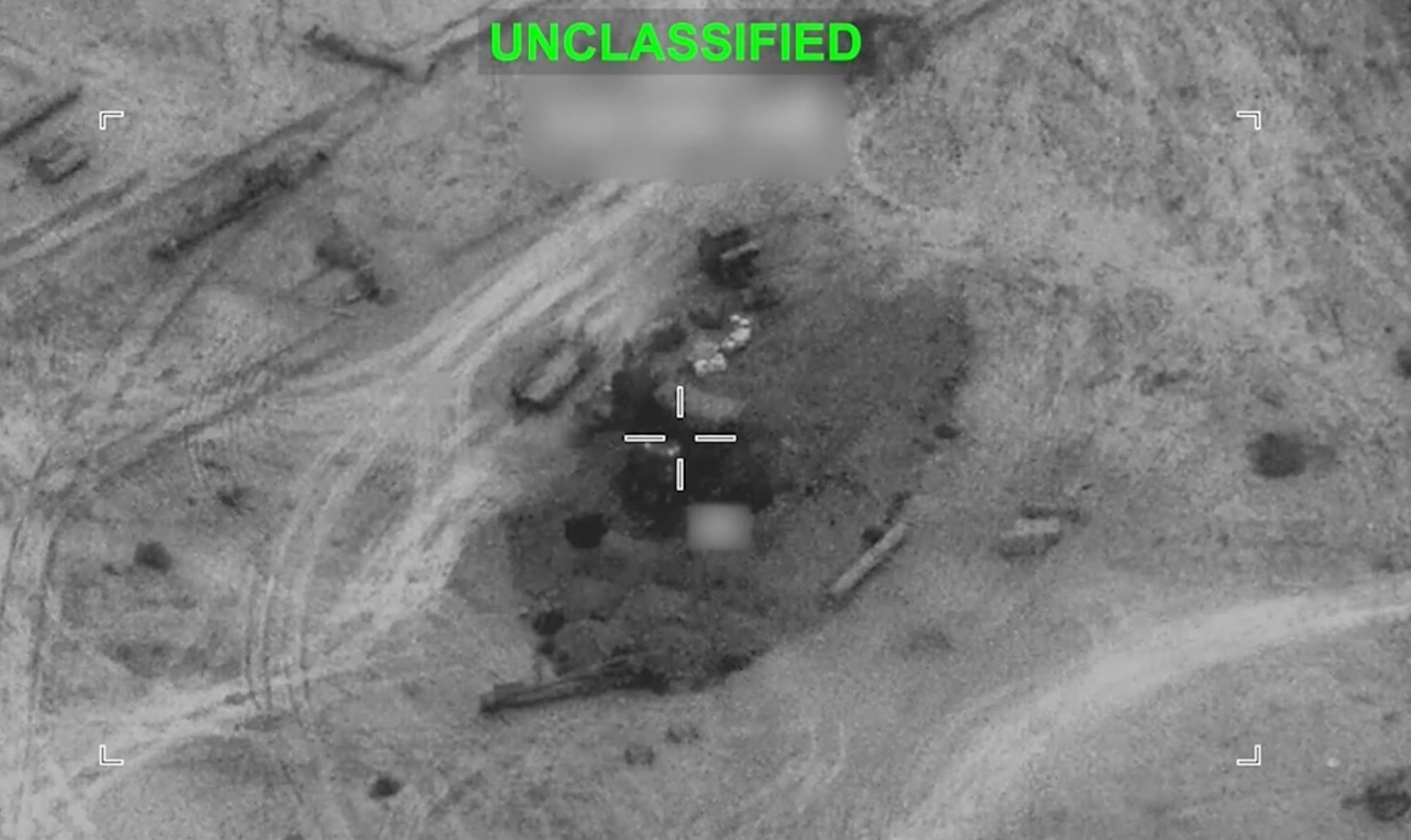 PHOTO: This still photo taken from a video released by U.S. Central Command shows U.S. forces conducting strikes in Iran.