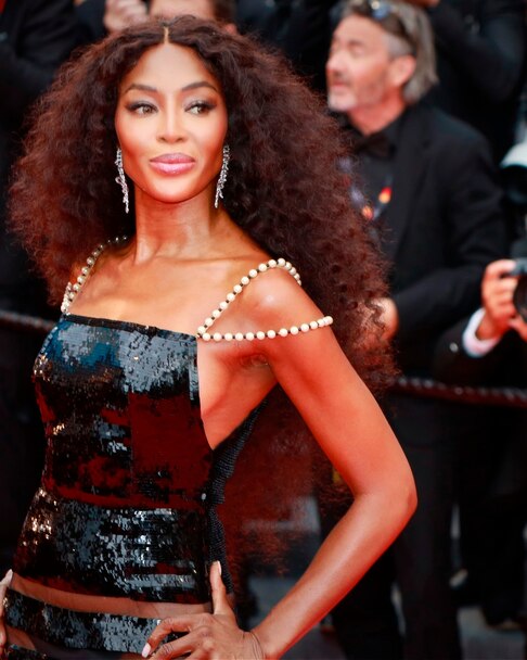 Naomi Campbell at the premiere of "Furiosa: A Mad Max Saga" (Furiosa: Une Saga Mad Max) at Cannes, 2024. (Photo by Laurent Koffel/Gamma-Rapho via Getty Images)