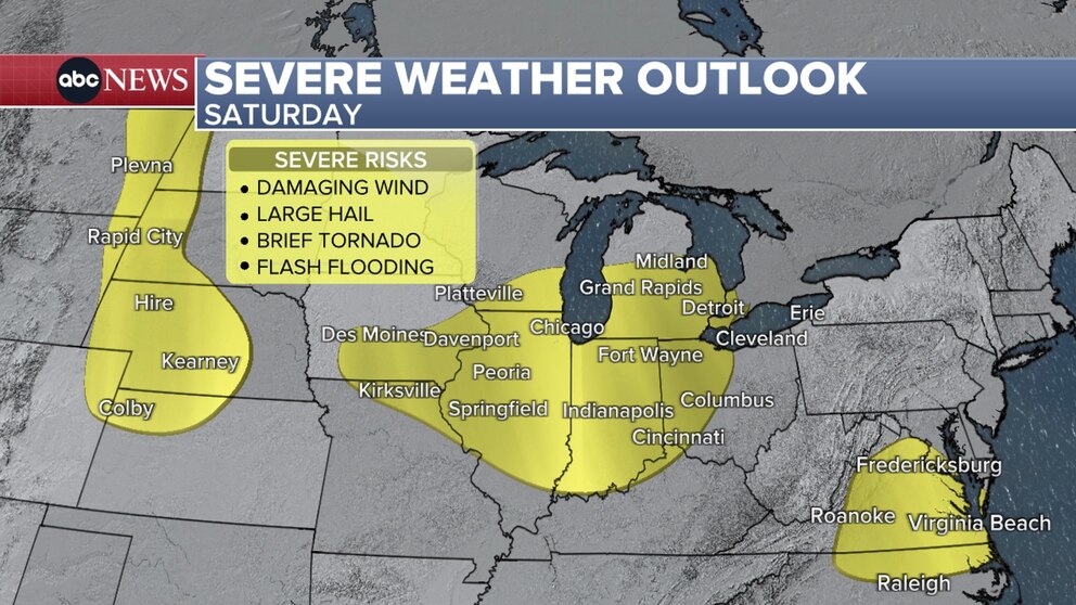 PHOTO: severe weather outlook saturday
