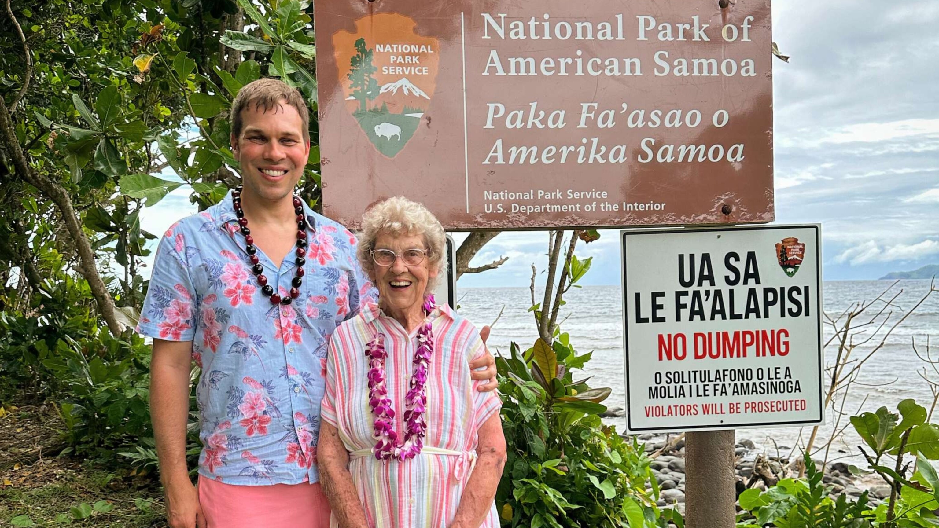 93-year-old grandmother and grandson finish quest to visit all 63