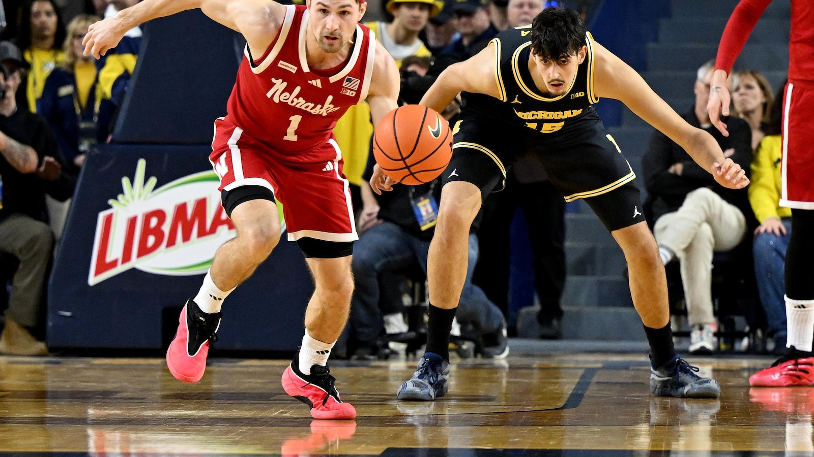 No. 5 Nebraska's run of 24 wins in a row is over. It was the nation's longest streak since 2014-15