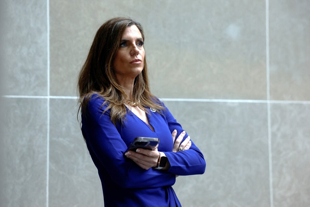 PHOTO: Rep. Nancy Mace looks on during a break as Hunter Biden, son of President Joe Biden, attends a closed deposition with members of the Republican-led House Oversight Committee, in Washington, D.C., on Feb. 28, 2024. 
