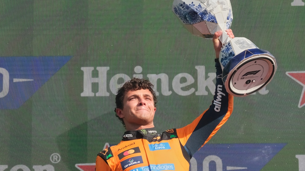 Lando Norris wins F1's Dutch Grand Prix after a daring pass on Kimi ...
