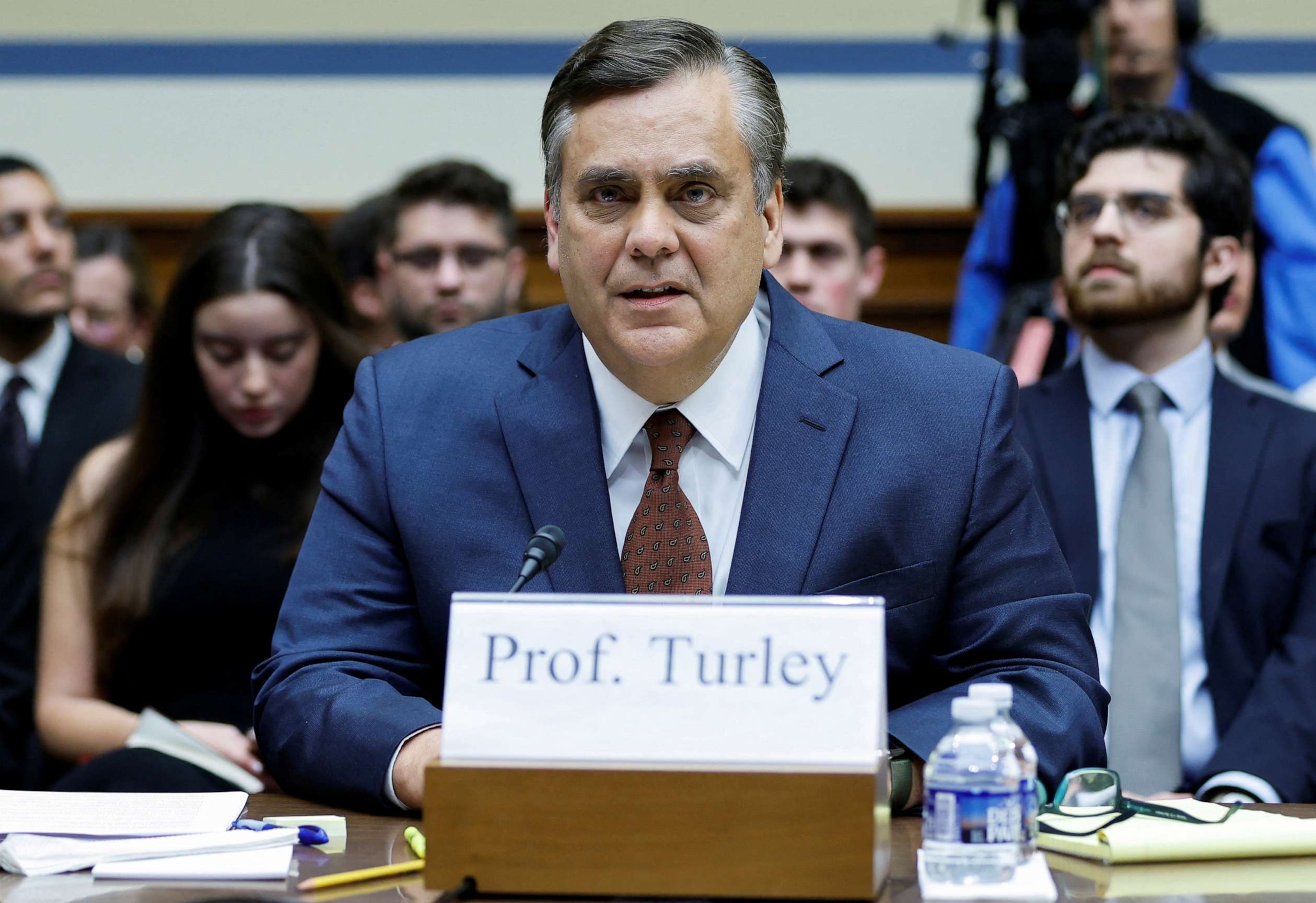 PHOTO: George Washington University Law School professor Jonathan Turley speaks during a House Oversight and Accountability Committee impeachment inquiry hearing into U.S. President Joe Biden, Sept. 28, 2023, on Capitol Hill in Washington.