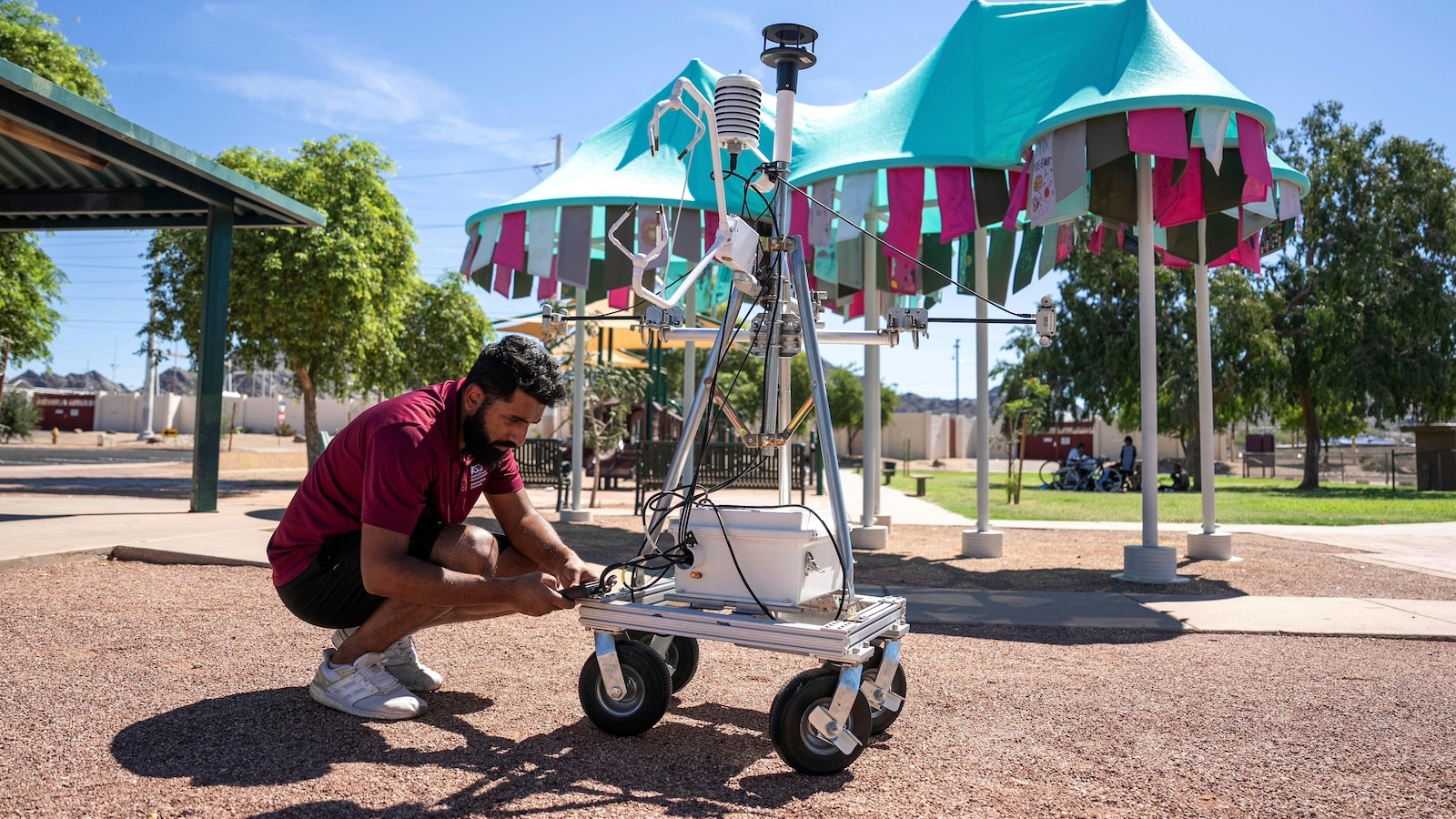 Across the US, cities combine art, shade and education to help people beat the heat