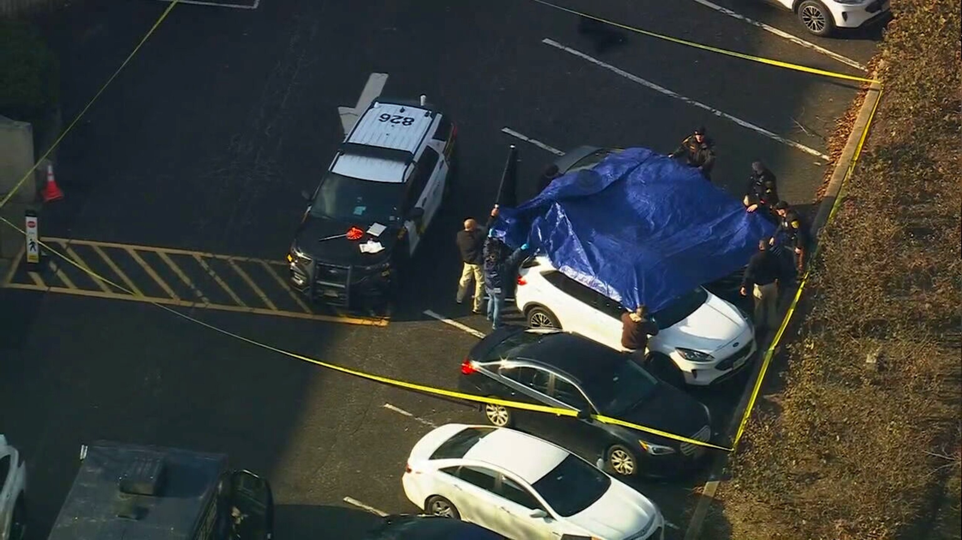 PHOTO: In this screen grab from a video, the scene of the shooting of N.J. councilperson Russell Heller is shown in Franklin Township, N.J., on Feb. 8, 2023.