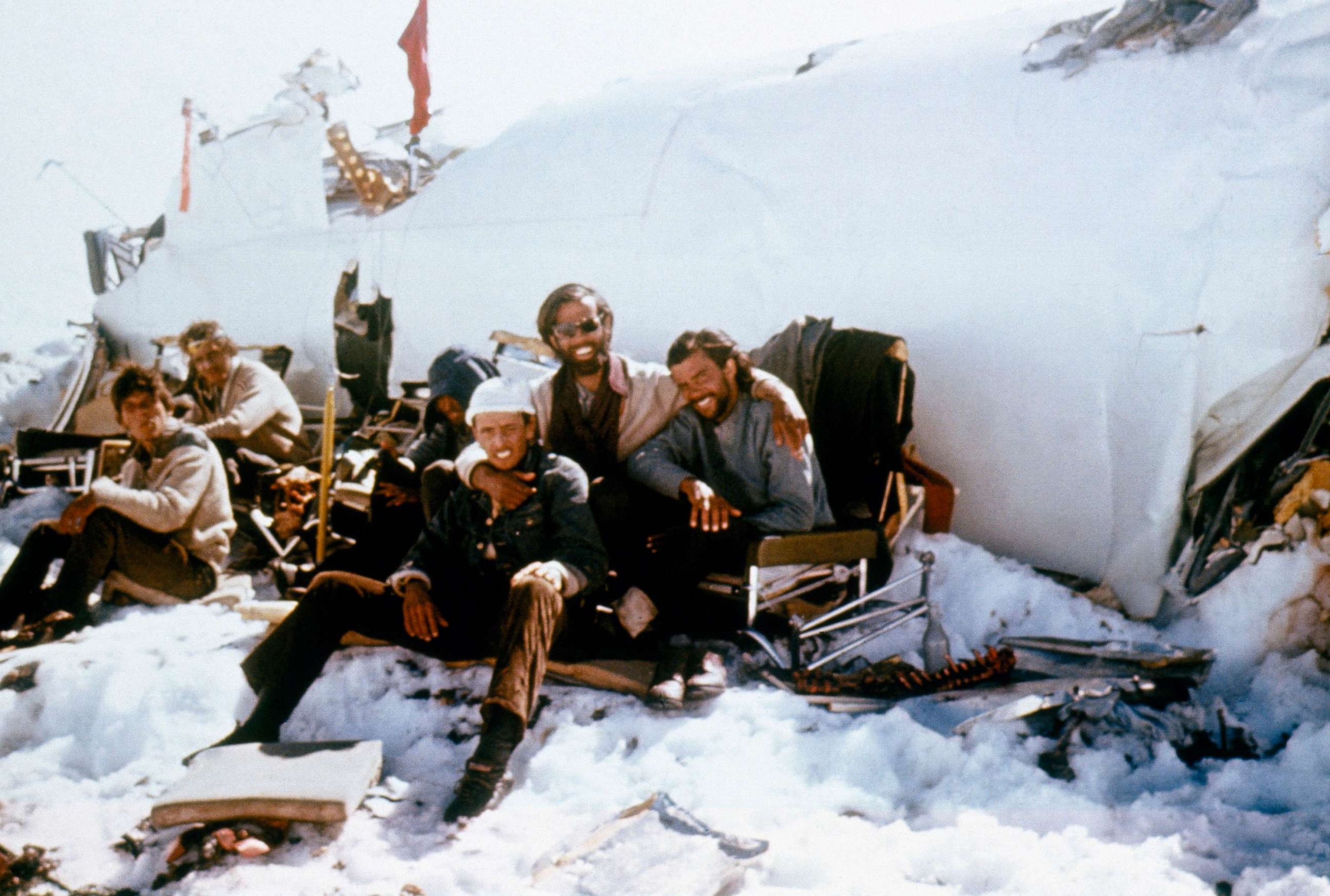 PHOTO: Early December 1972: from left to right: Alvaro Mangino, Carlitos Paez, Daniel Fernandez (in white cap), Coche Inciarte (with his right arm around Daniel), and Pancho Delgado.