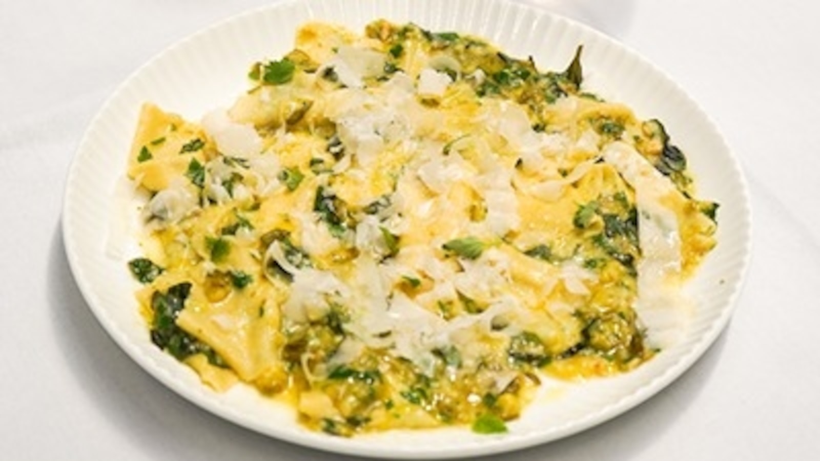 Chef Lena Ciardullo’s pasta with melted zucchini ragu is pictured here. 