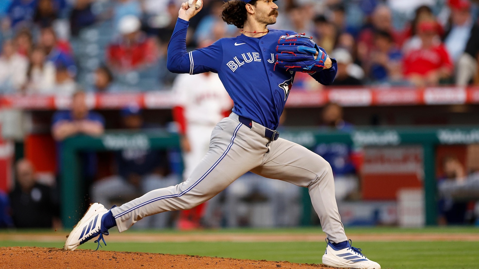 Cease strikes out 12 in 5 innings and Guerrero homers as the Blue Jays beat the Angels 5-2