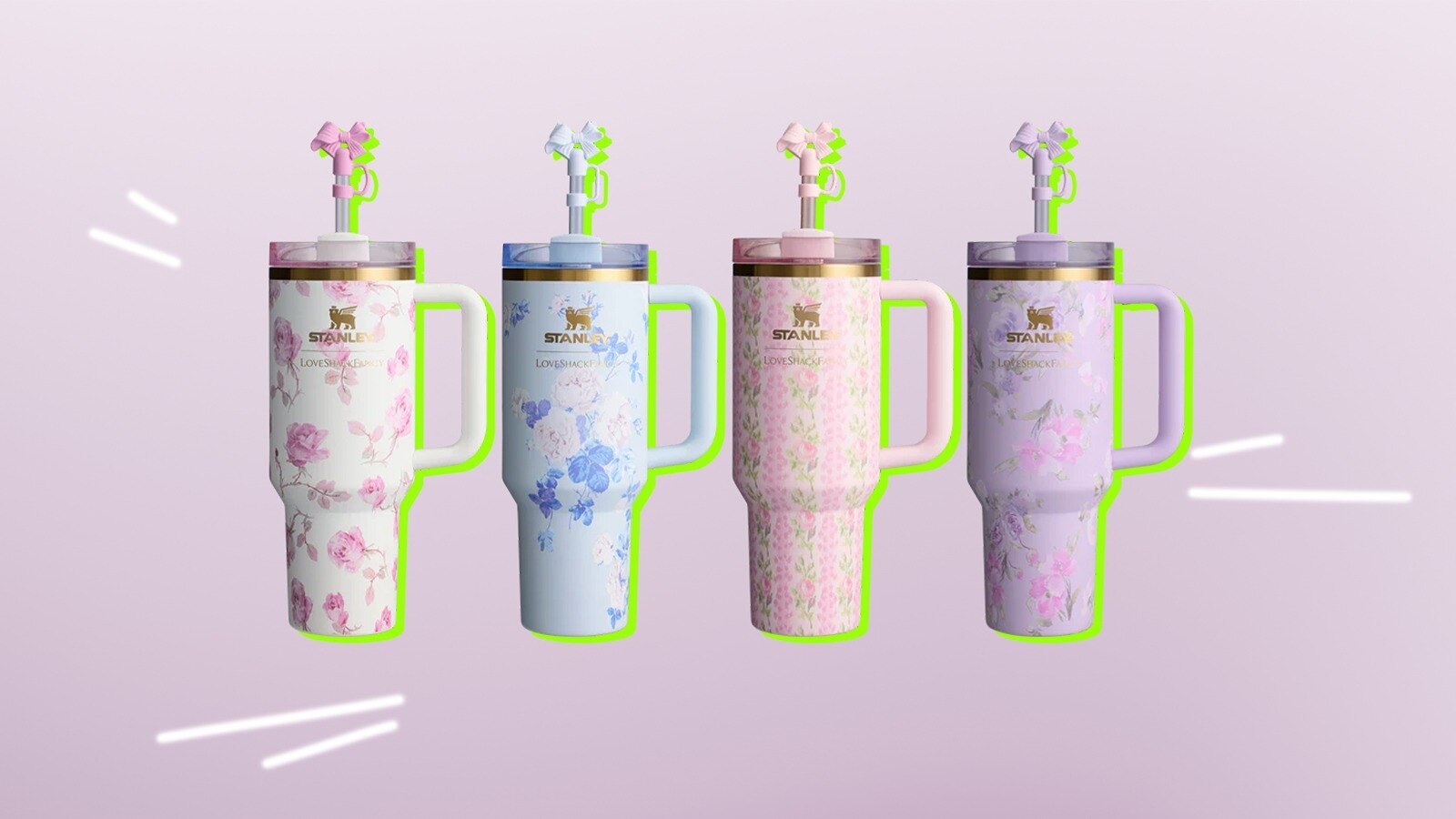 Stanley and LoveShackFancy partner on capsule collection of drink tumblers