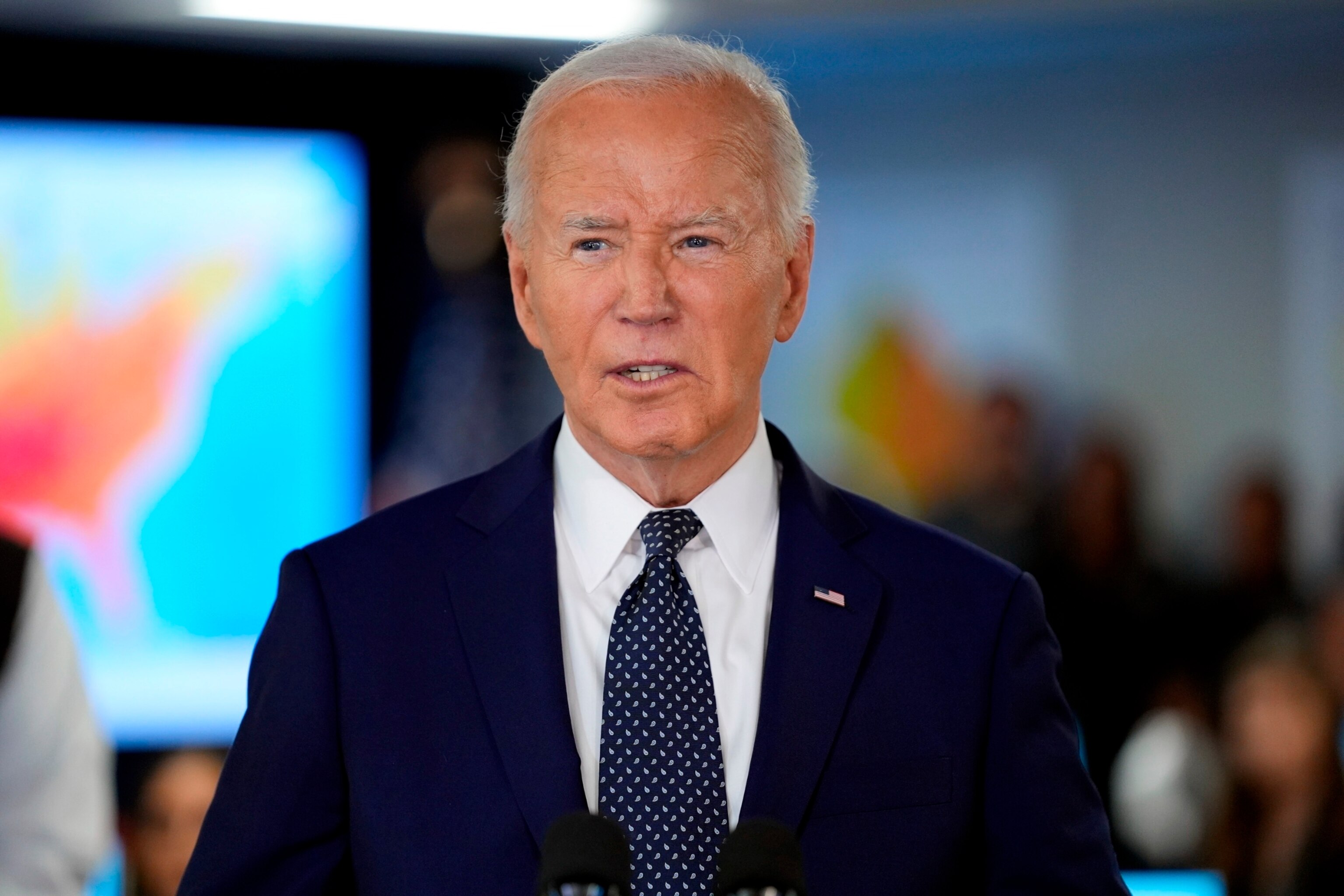 PHOTO: President Joe Biden speaks during a visit to the D.C. Emergency Operations Center in Washington, July 2, 2024.