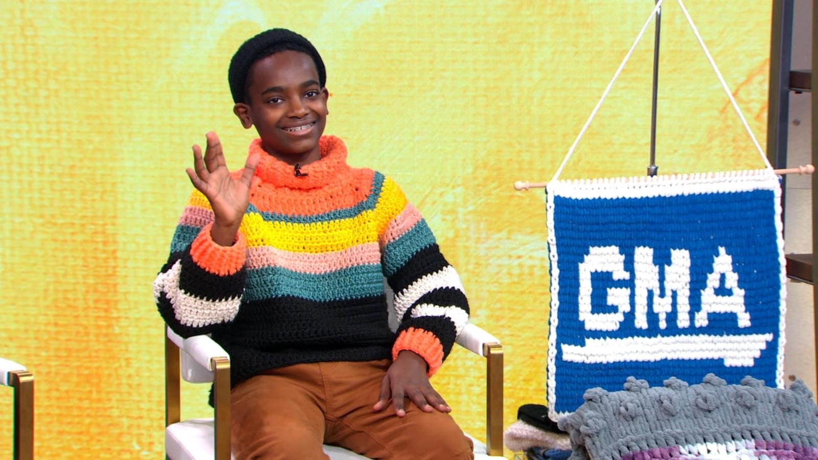 Teen crochet prodigy wows with stunning blankets, headbands and dog ...