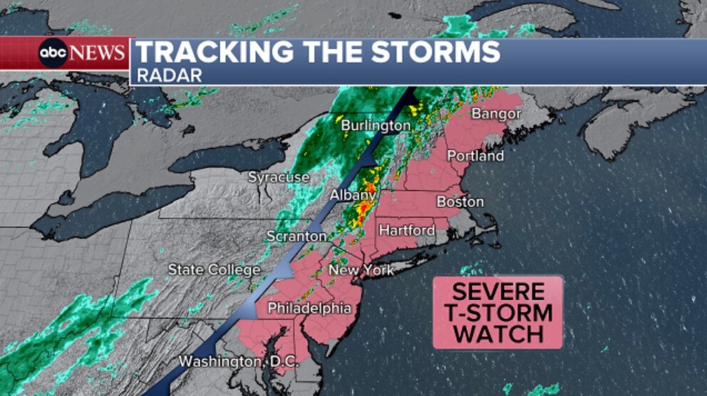 PHOTO: tracking the storms map