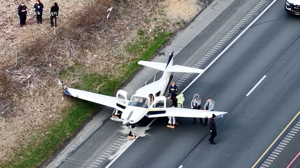 Video Emergency landing on PA highway caught on video