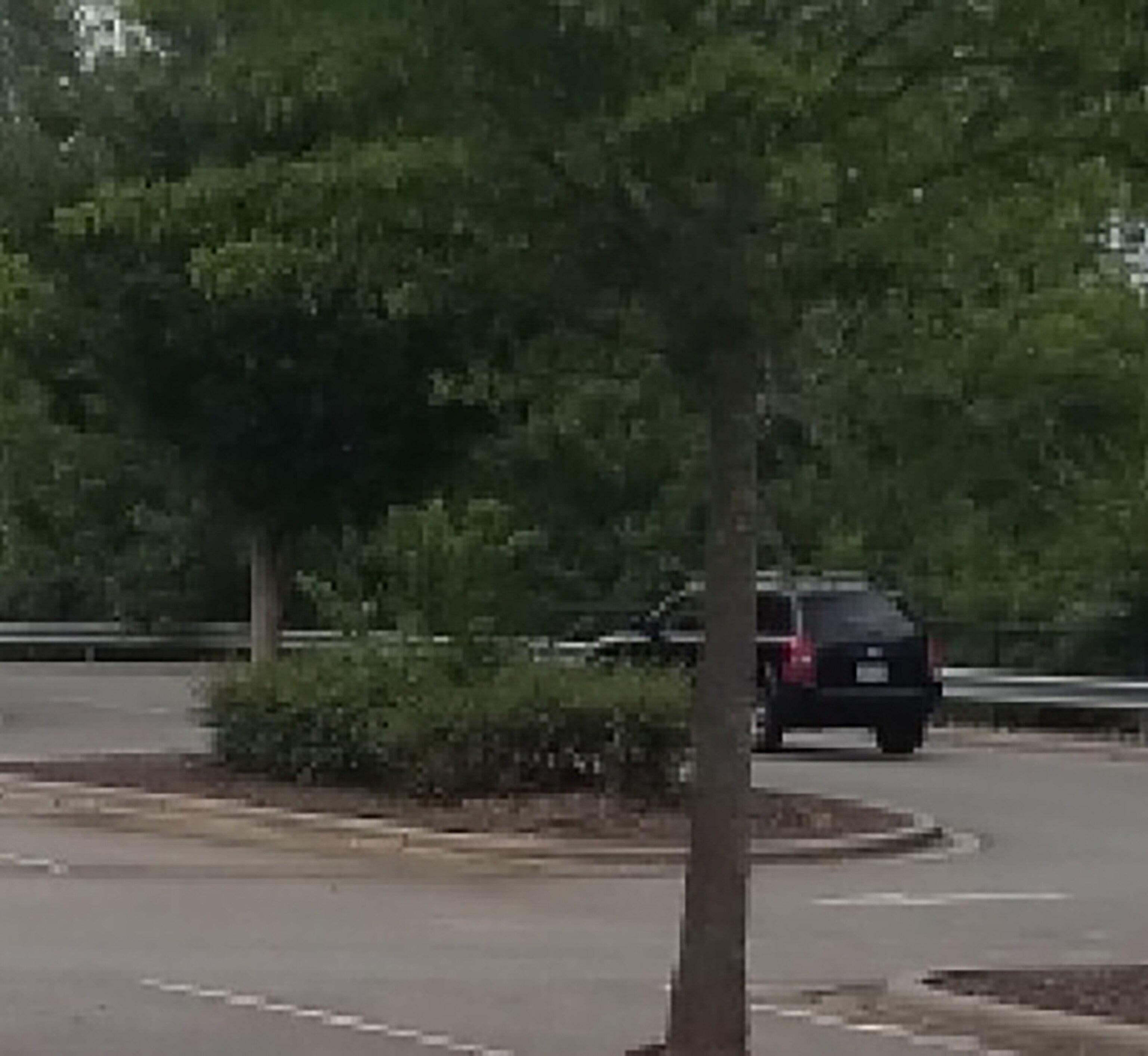 PHOTO: A black SUV drives in a North Carolina parking lot where police say it struck six migrant workers, in a photo released on July 31, 2023, by the Lincolnton Police Department, which requested public help in identifying the driver.