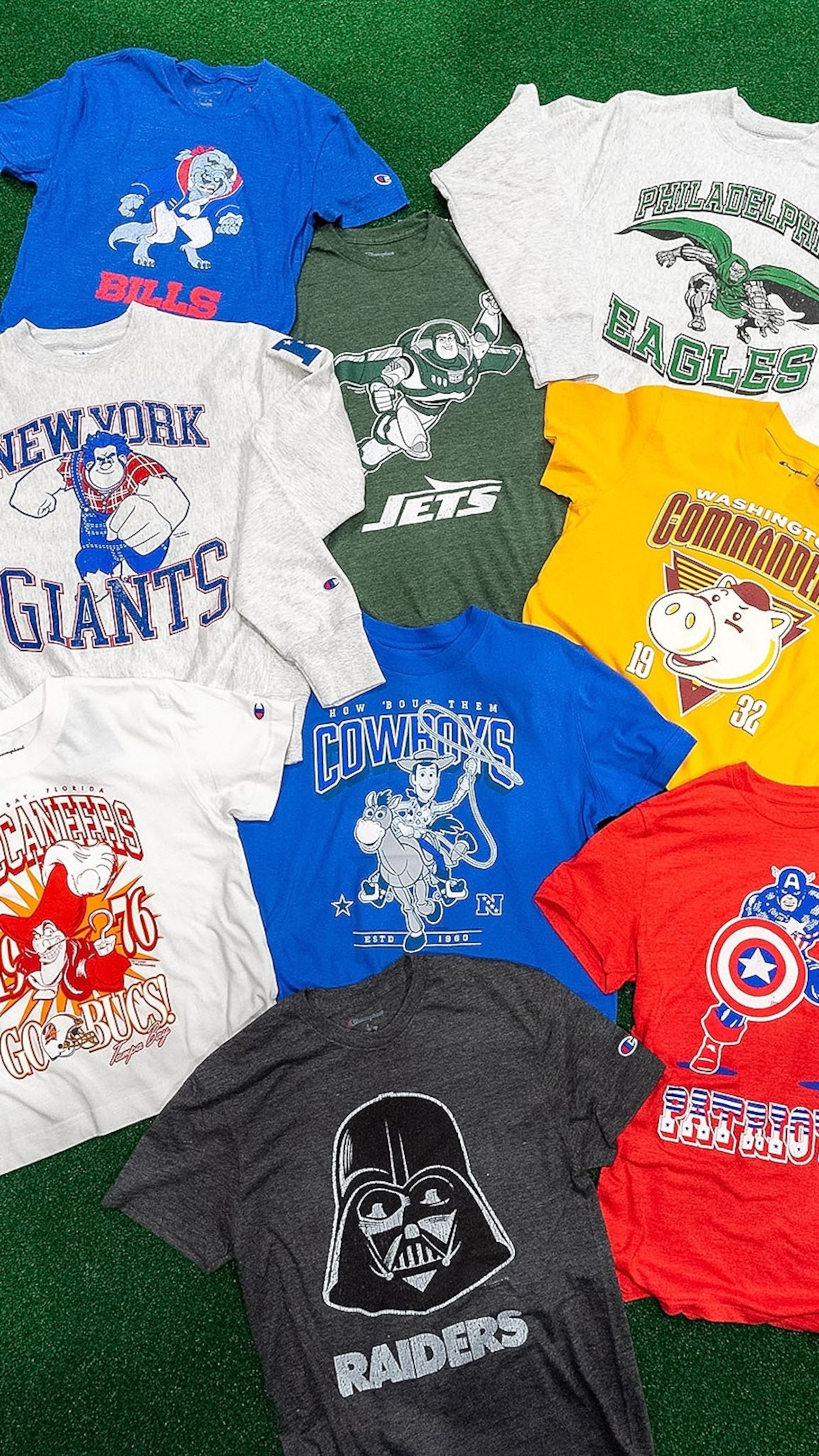 Disney, Champion debut new collection pairing NFL teams with