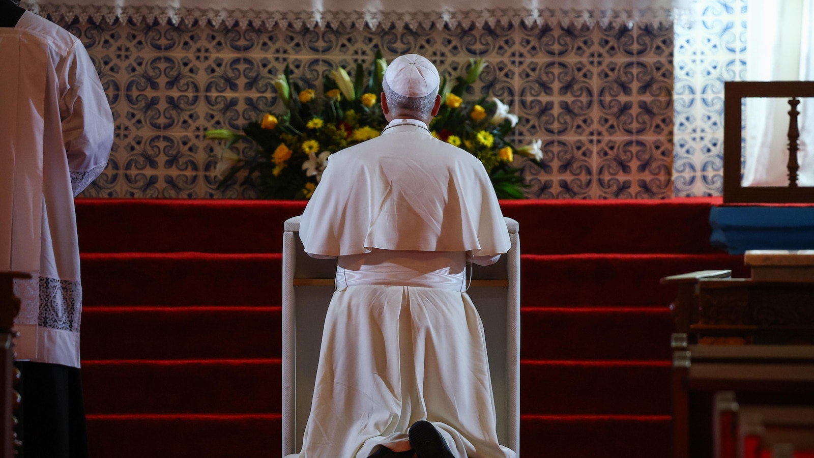 Pope prays at Catholic shrine in Angola that was a center of African slave trade