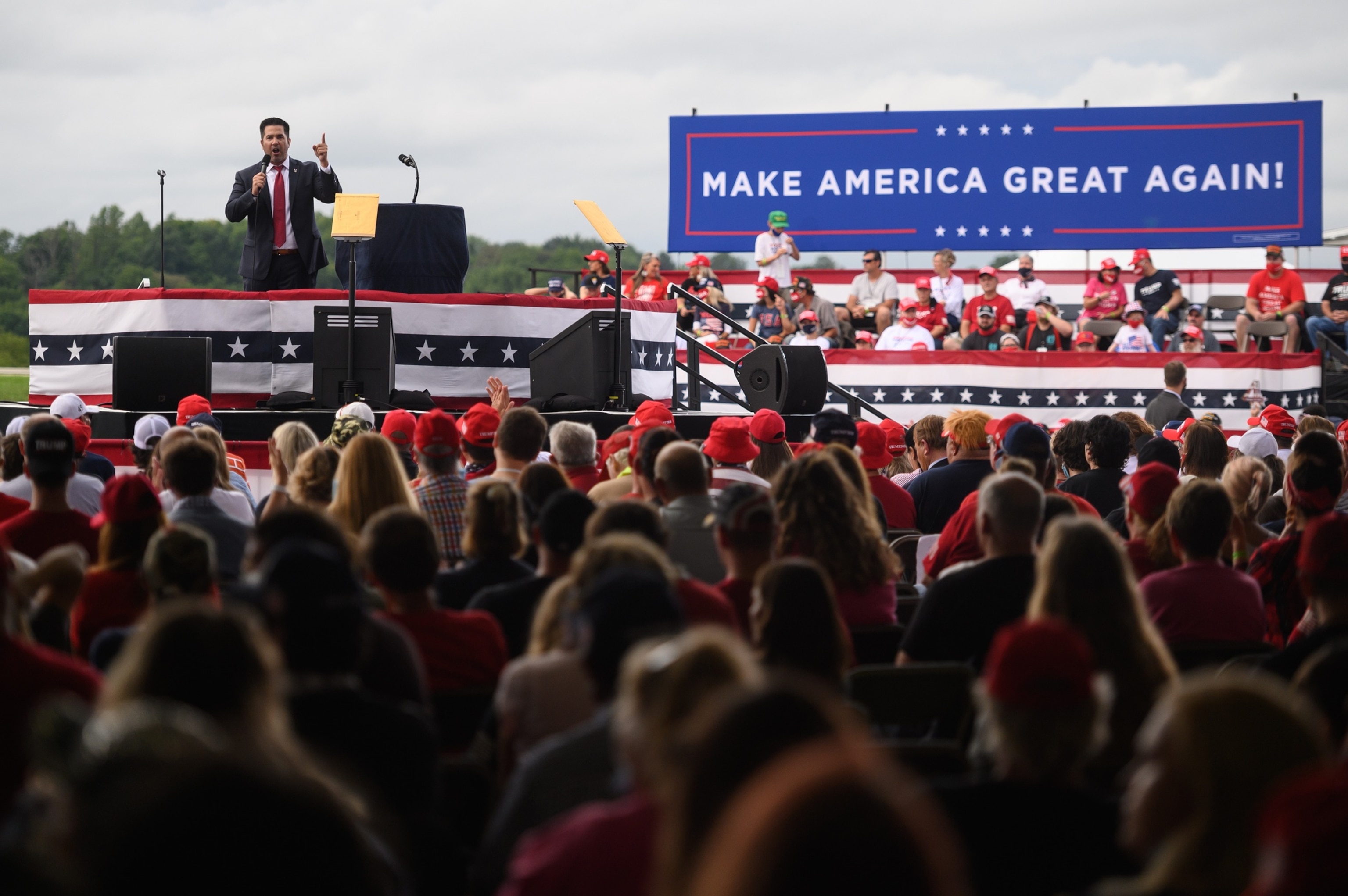 PHOTO: President Trump Holds Campaign Rally In Pennsylvania