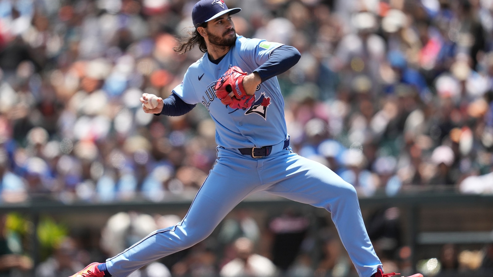 Blue Jays' Dylan Cease works 8 no-hit innings against Giants