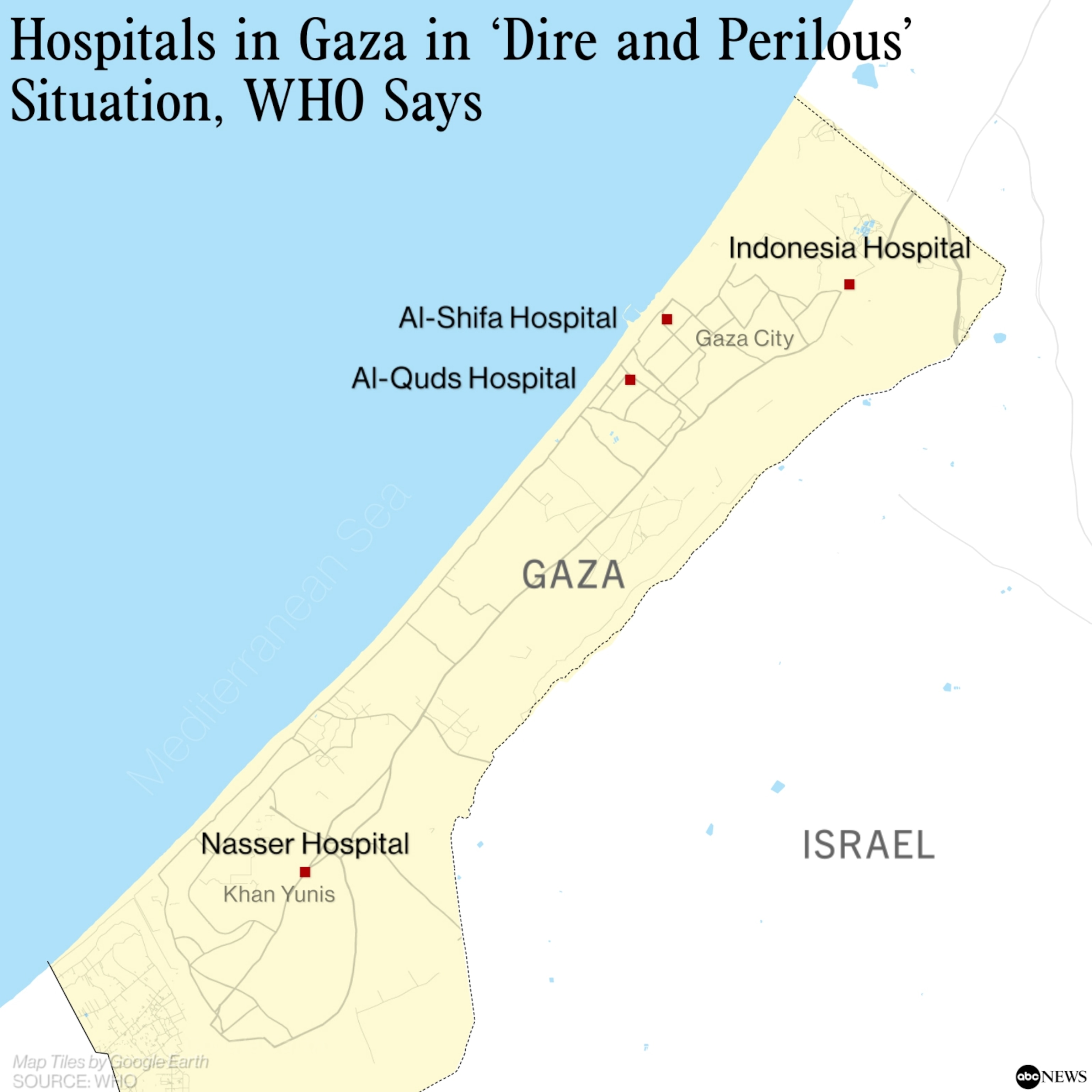 Gaza Hospitals Face Dire And Perilous Situation WHO Says As At   GazaHospMap V03 LY 00000 1699910478175 HpEmbed 1x1 