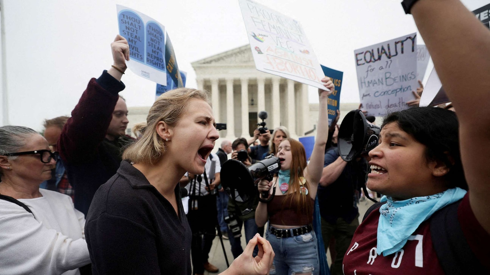 What would have been 50th anniversary of Roe v. Wade sees protests ...