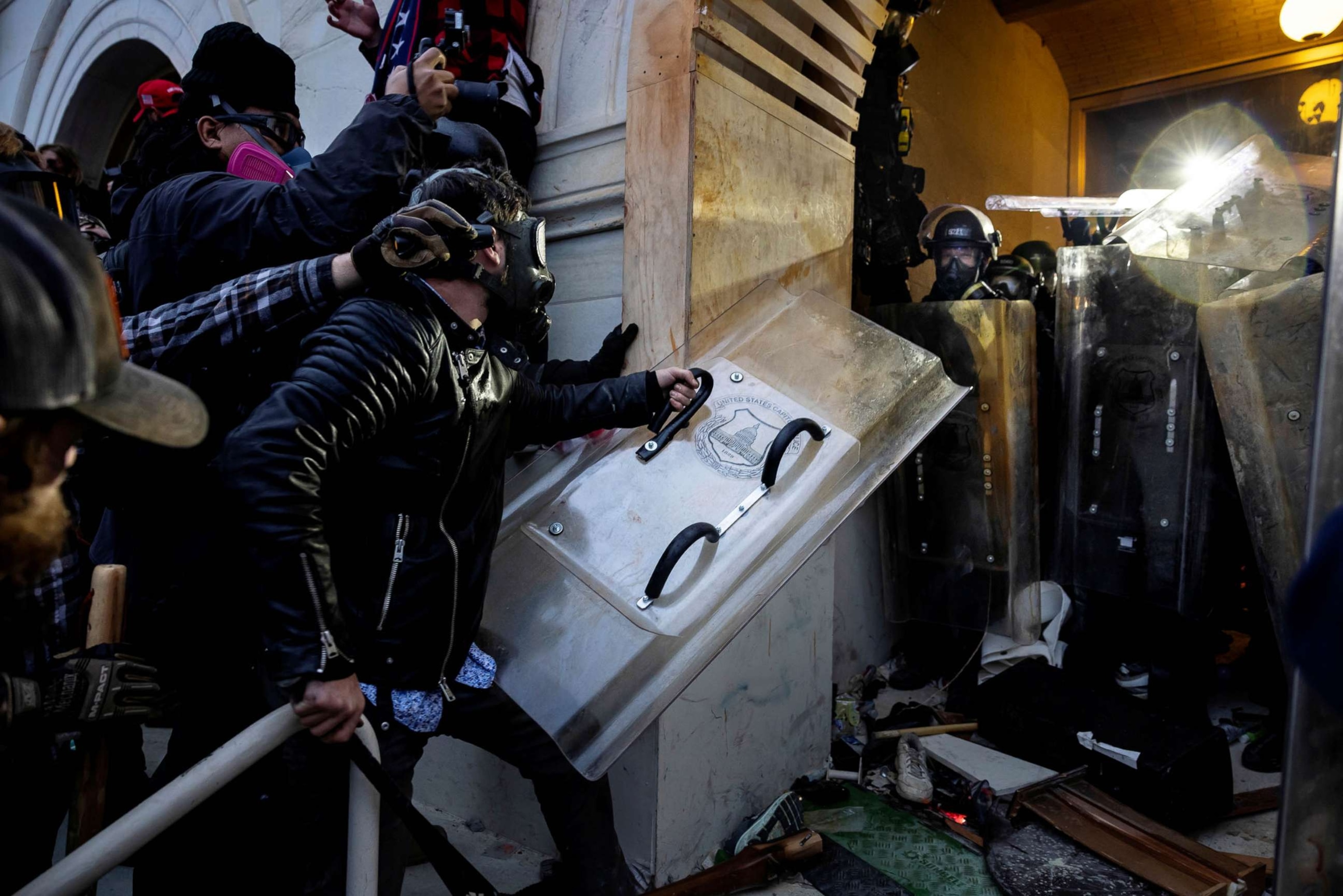 PHOTO: FILE - Trump supporters clash with police and security forces as people try to storm the US Capitol, Jan. 6, 2021 in Washington, DC.