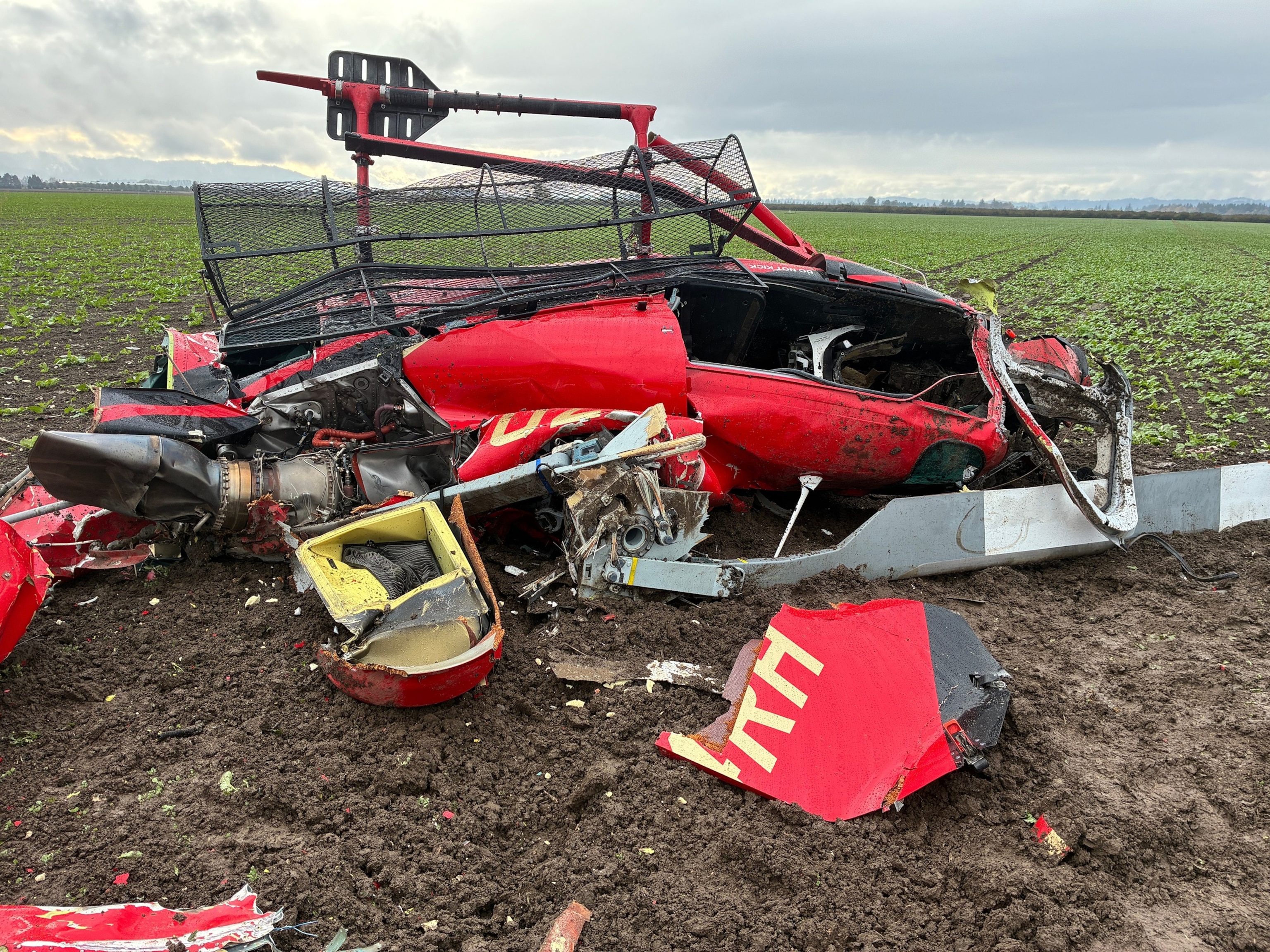 FOTO: Colisión en el aire de helicópteros de Oregón