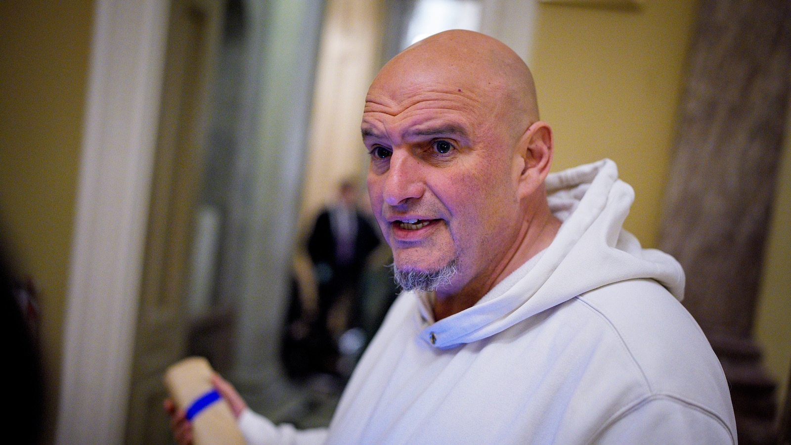 Sen. John Fetterman hospitalized after fall near his home