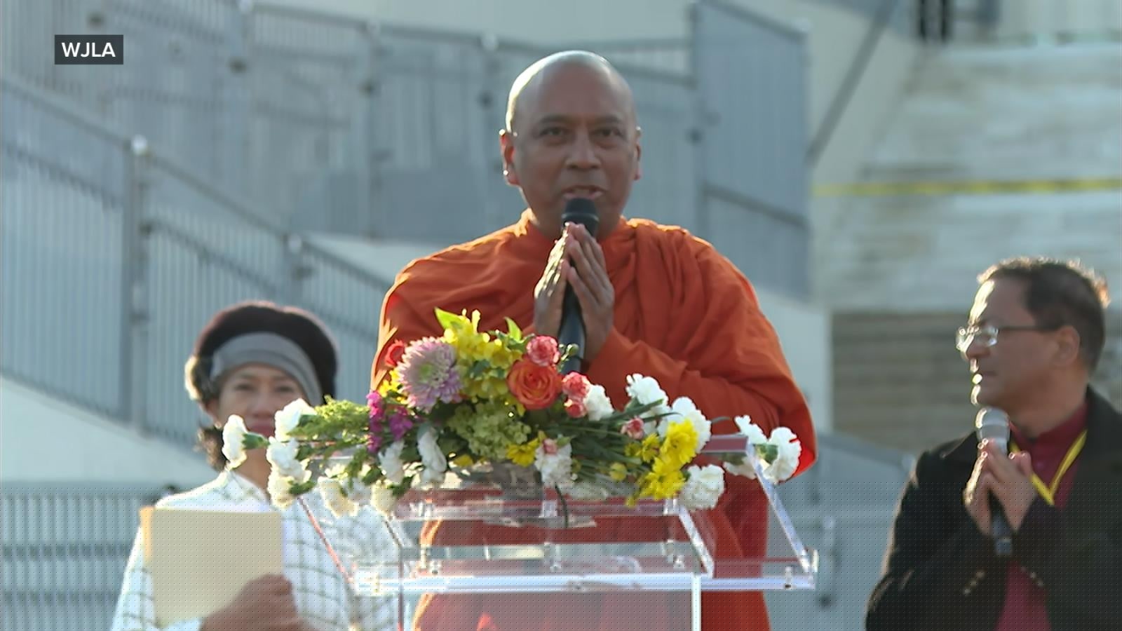 WATCH:  Buddhist monks reach Lincoln Memorial, a look back at the 2,300 mile walk for peace