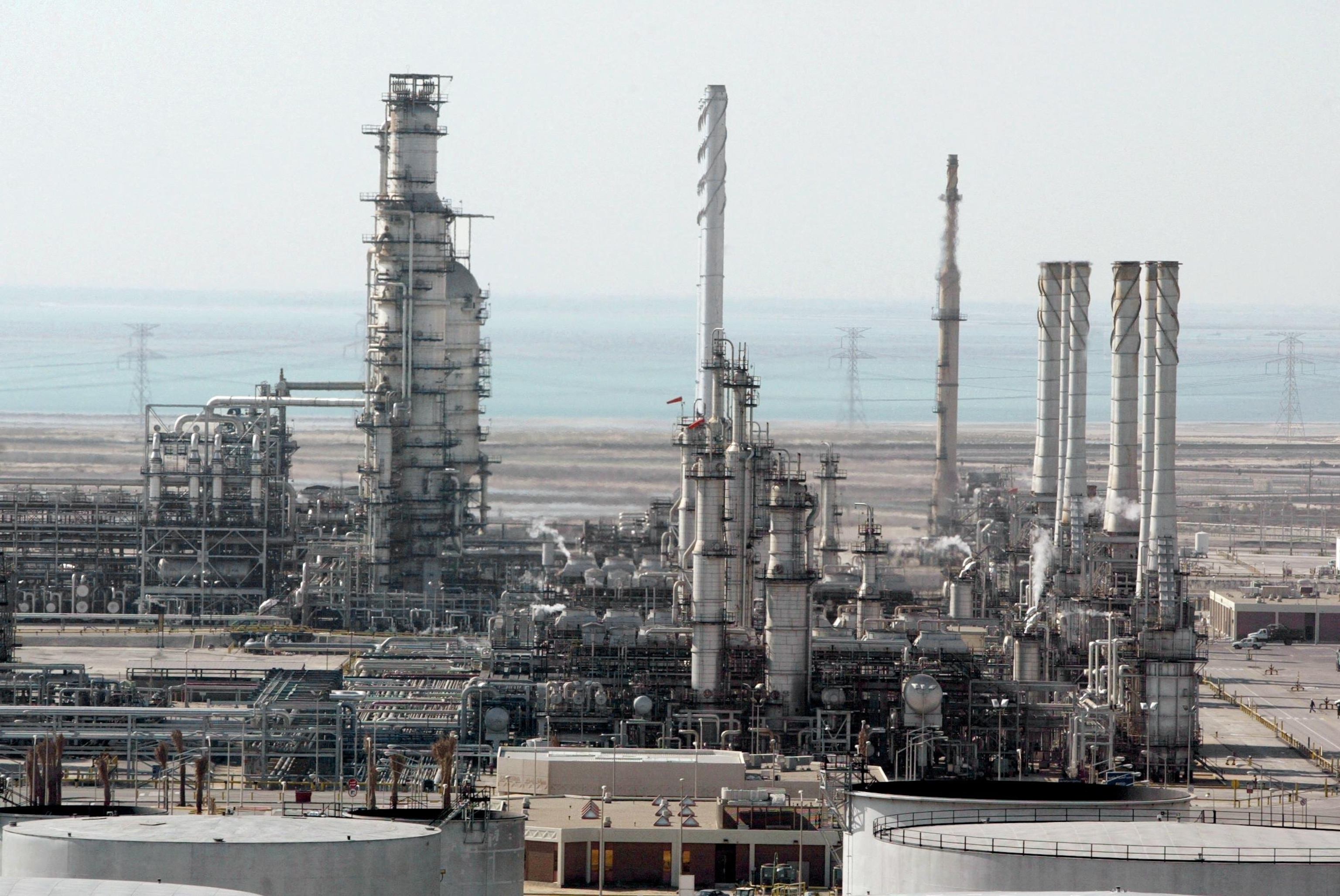 PHOTO: In this file photo, general view shows Ras Tannura's oil production plant near Dammam in Saudi Arabia's eastern province, Dec. 27, 2004. 