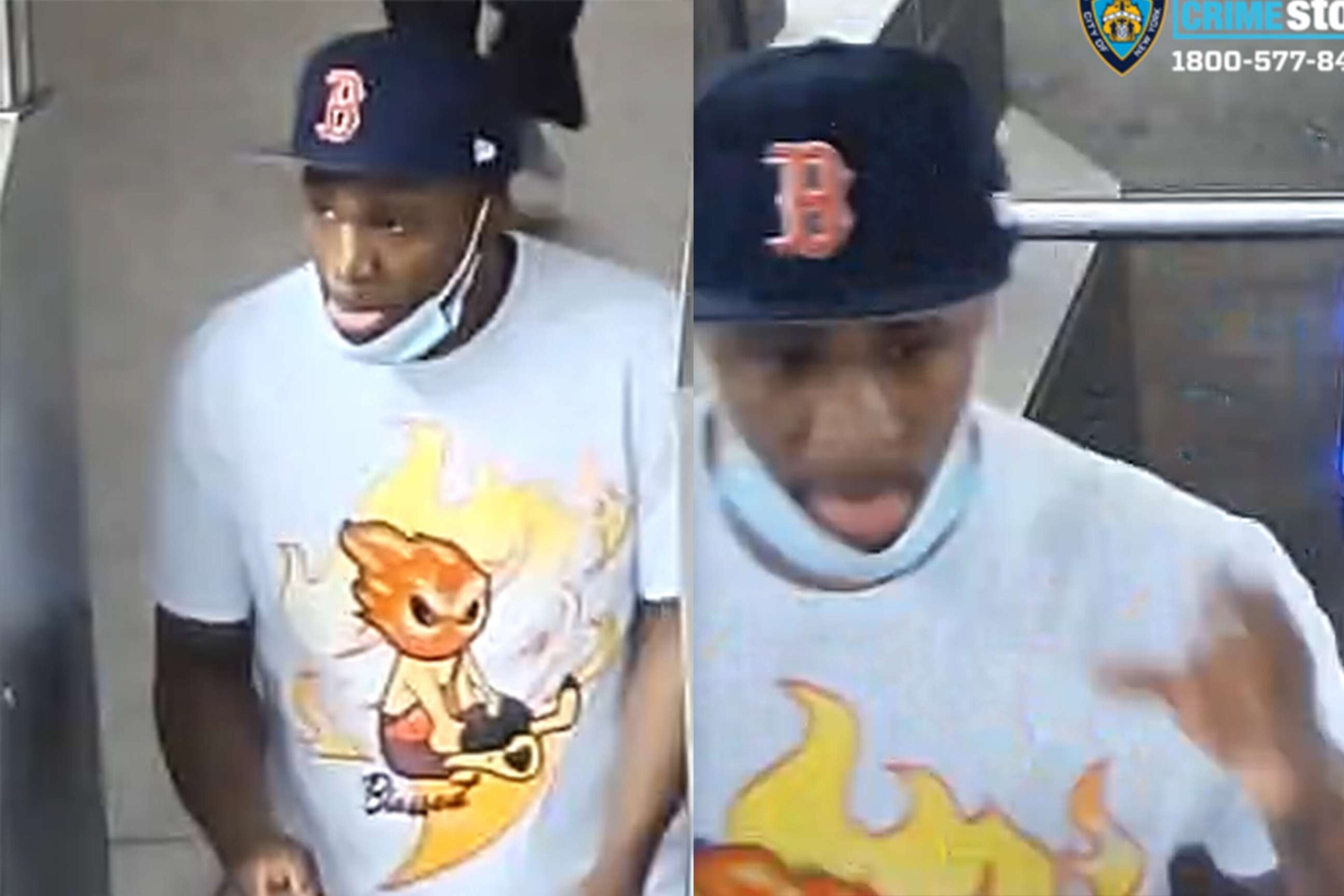 PHOTO: A suspect wanted in connection with subway assault incidents is seen in a video still released by The New York City Police Department on June 18, 2023.