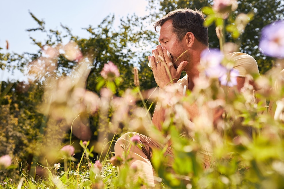 PHOTO: A man coughs from allergy in an undated stock photo. 