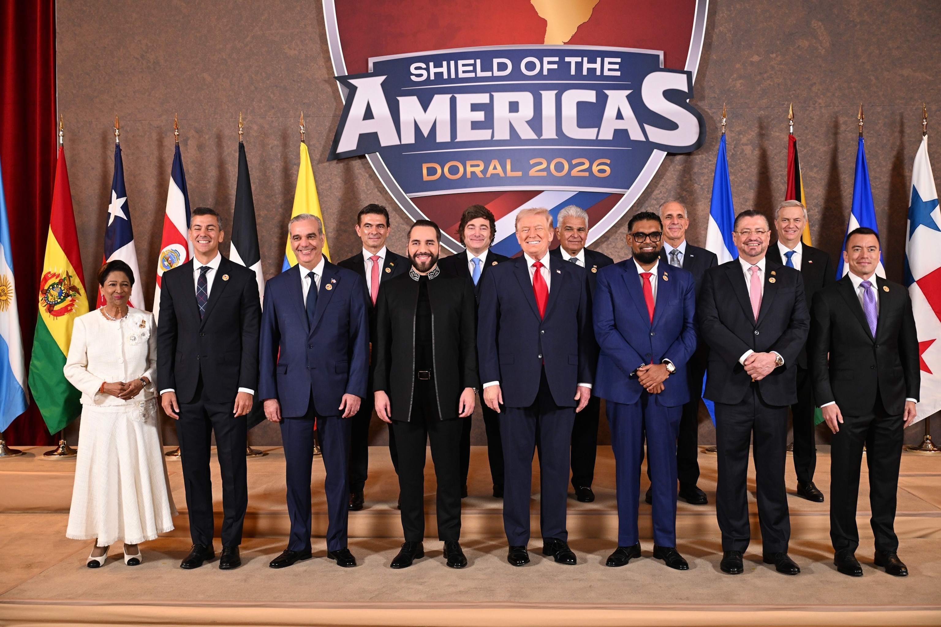 PHOTO: President Trump Participates In Shield Of The Americas Summit In Doral, Florida