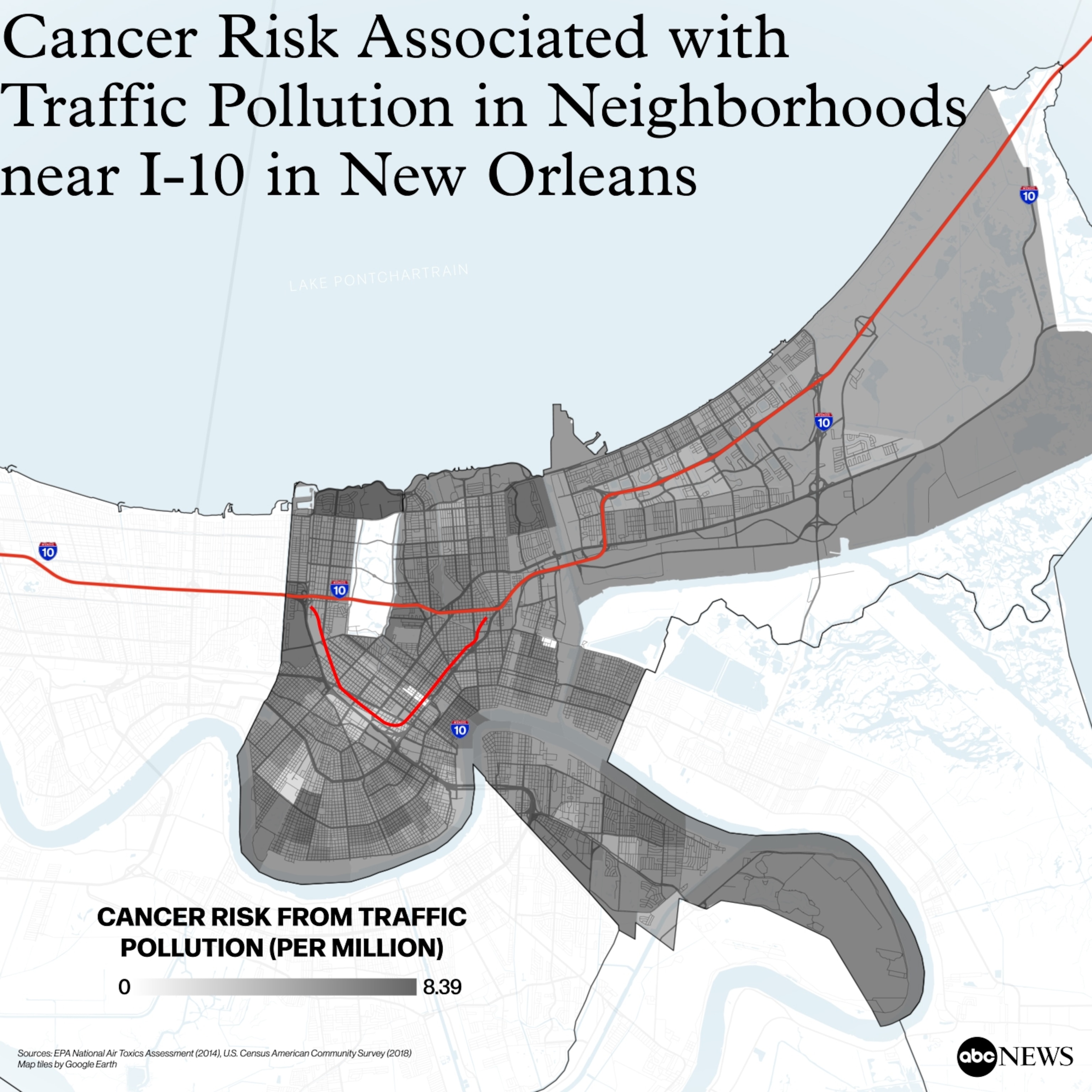 New Orleans Traffic Map - Daryn Goldarina