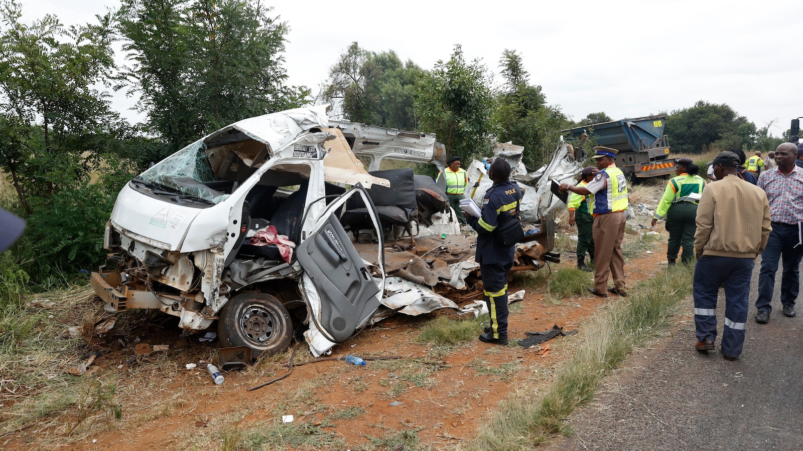 School bus crash in South Africa kills at least 13 children, police say