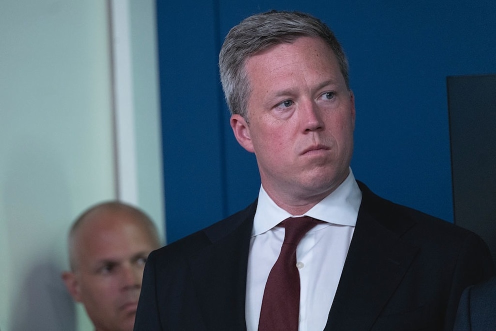 PHOTO: U.S. President Donald Trump Holds Press Conference August 11, 2025