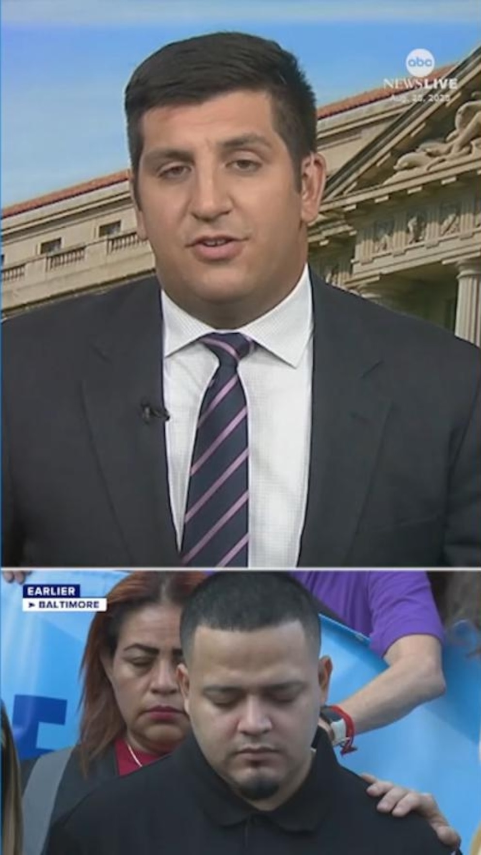 WATCH:  Kilmar Abrego Garcia detained at ICE office in Maryland