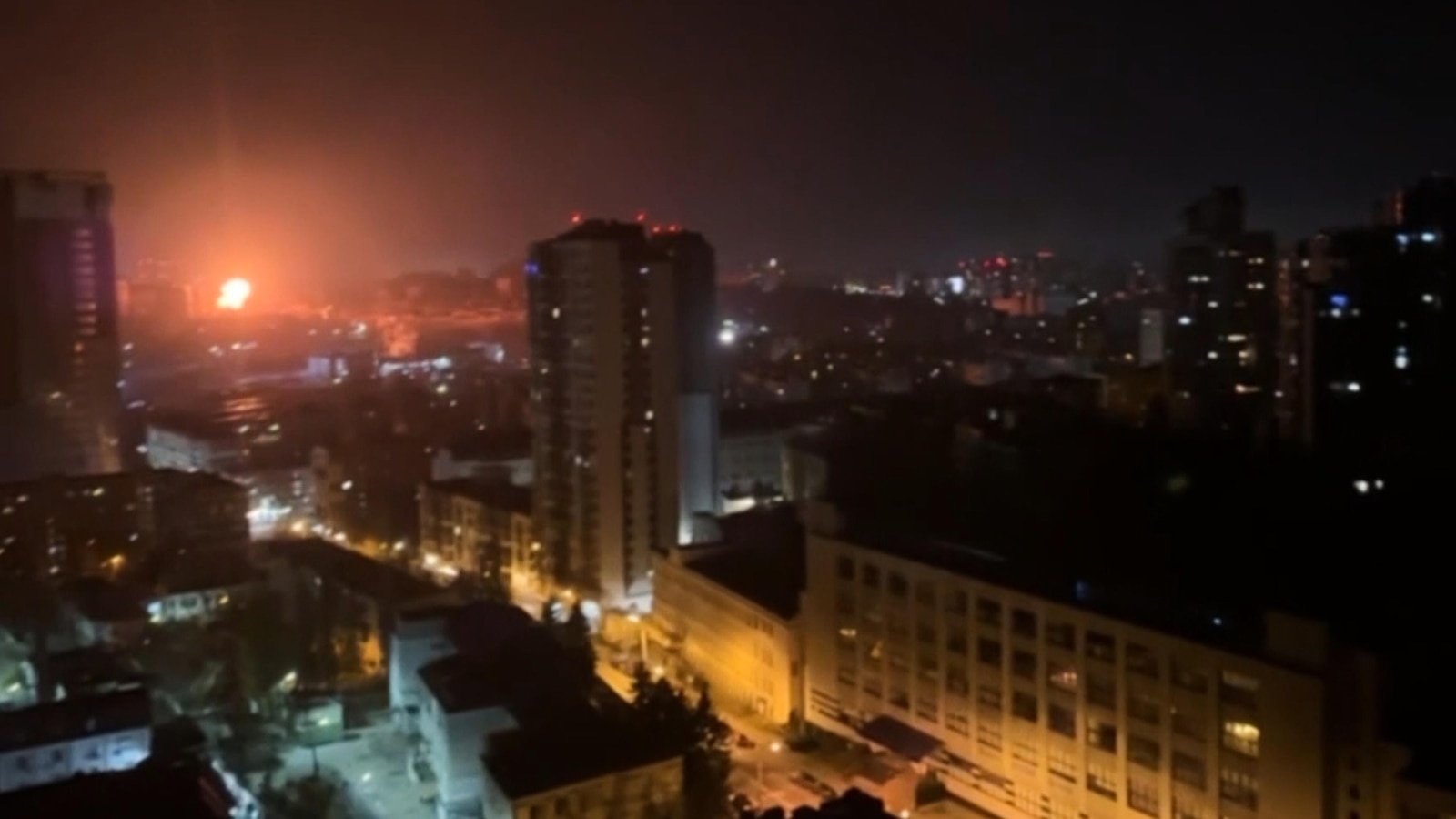 Russia attacks Kyiv with fires, injuries, and ongoing strikes reported