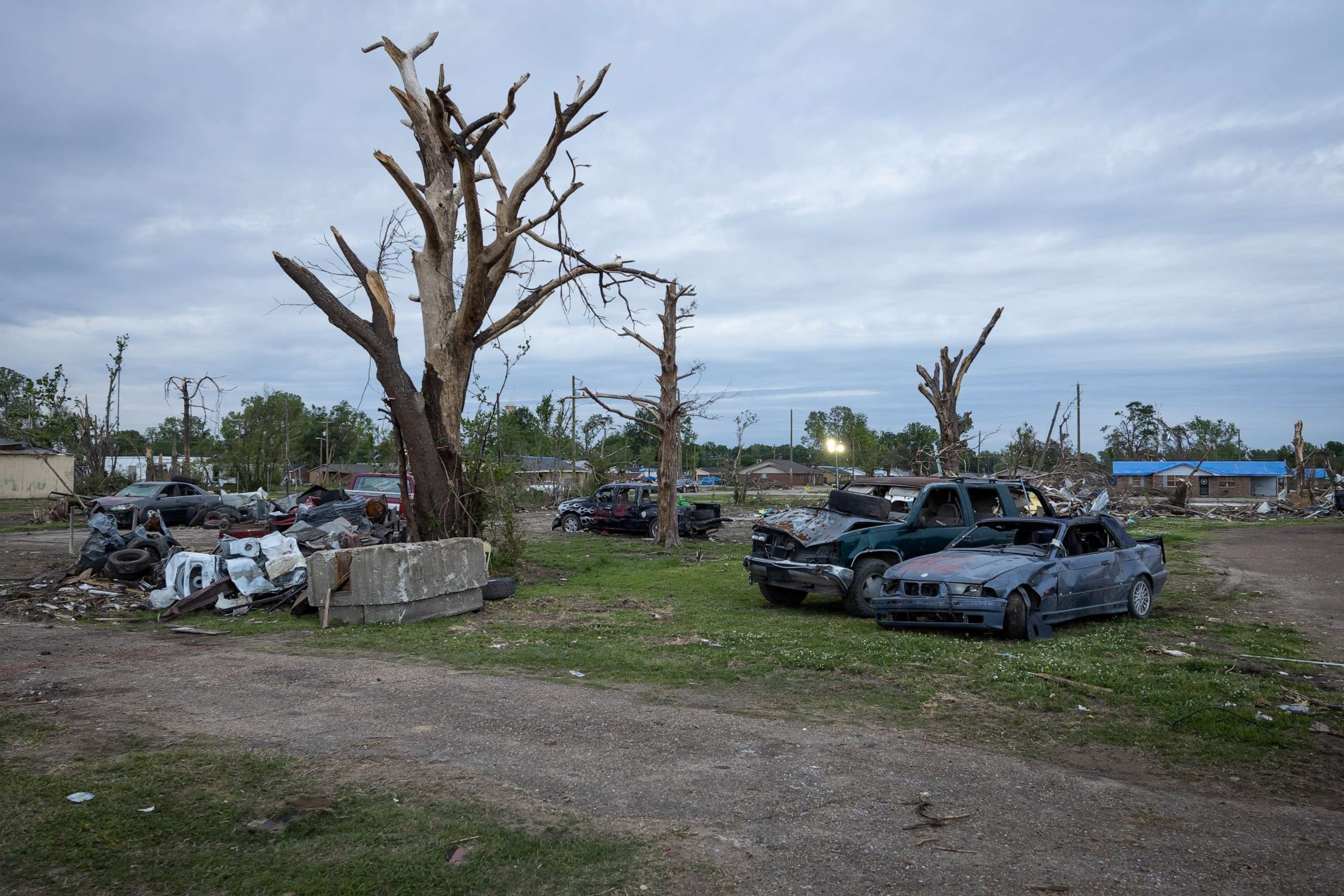 PHOTO: Damage from tornadoes seen in Rolling Fork, Mississippi.