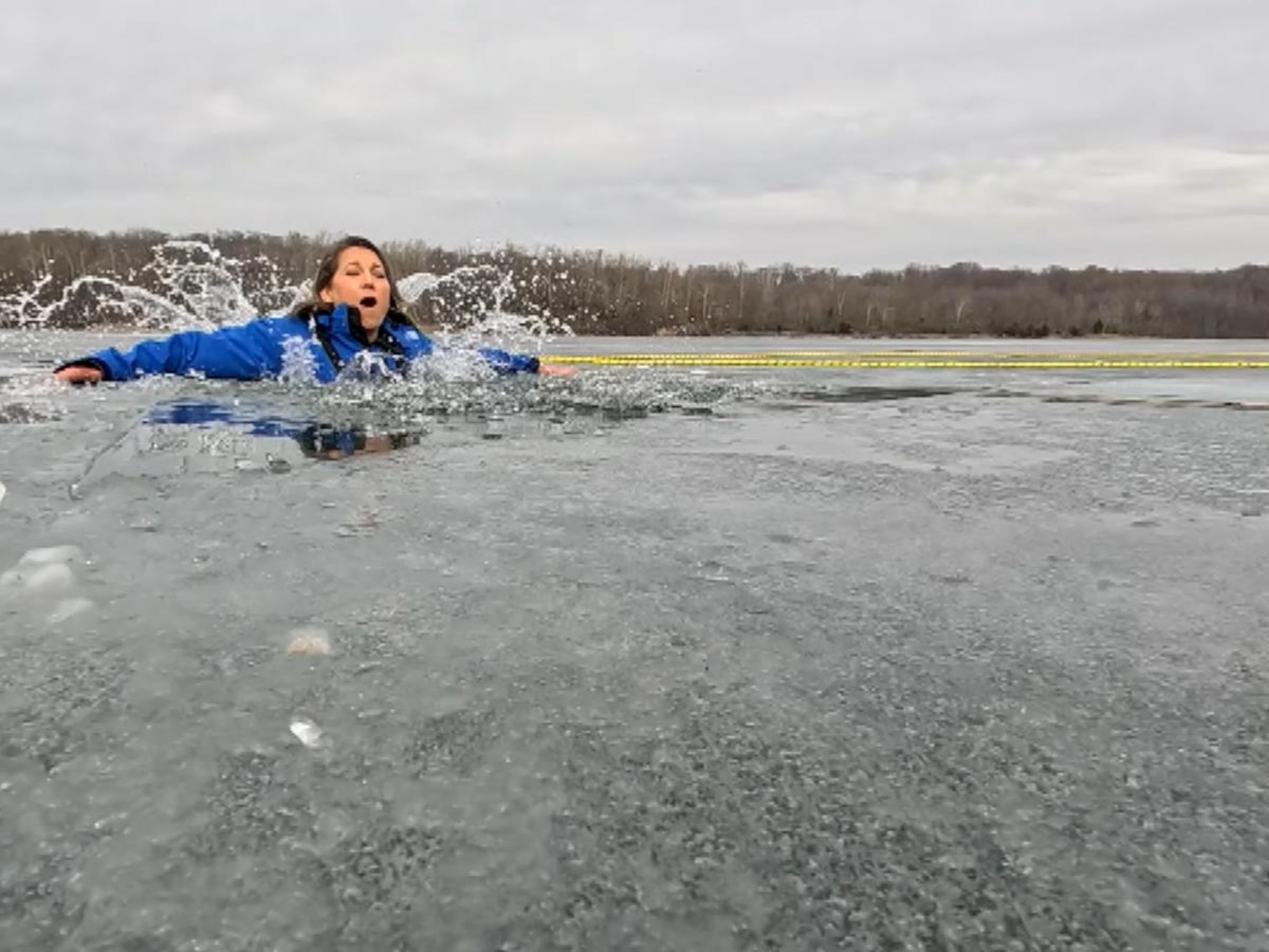 Video The dangers of falling through ice - ABC News