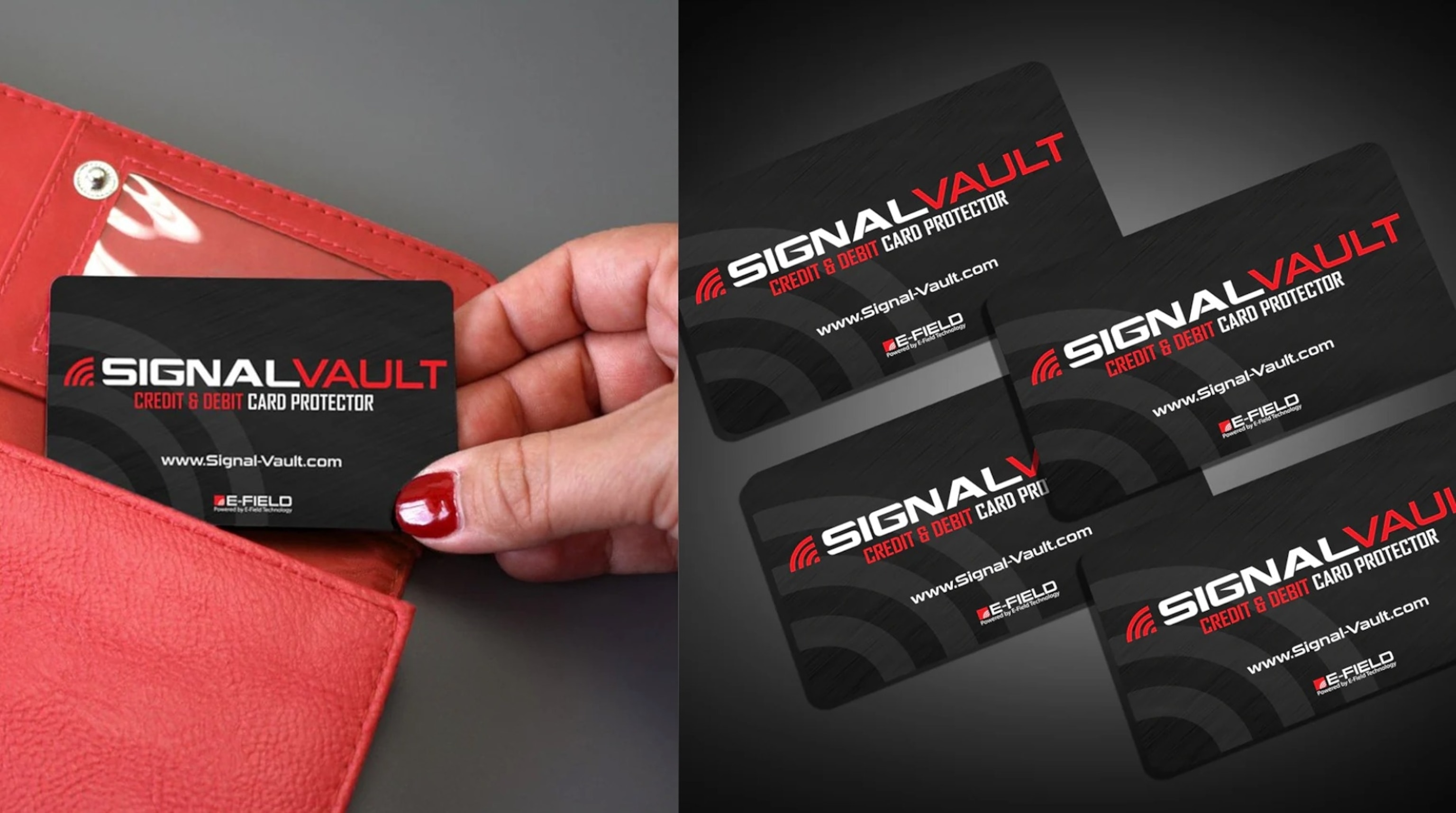 SignalVault: Credit & Debit Card Protectors (4-Pack)