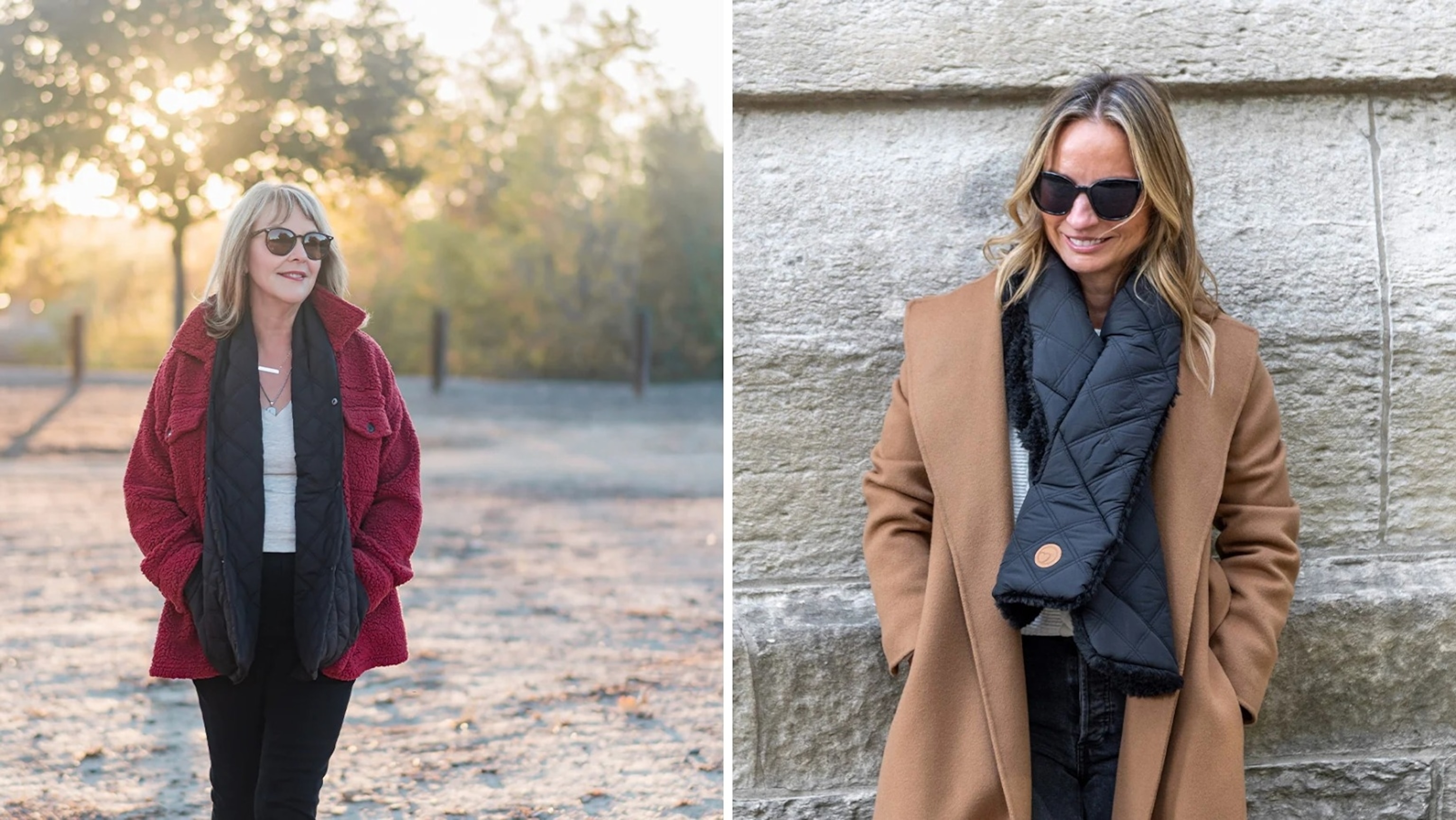 Puffer Hug: Cold Weather Accessories