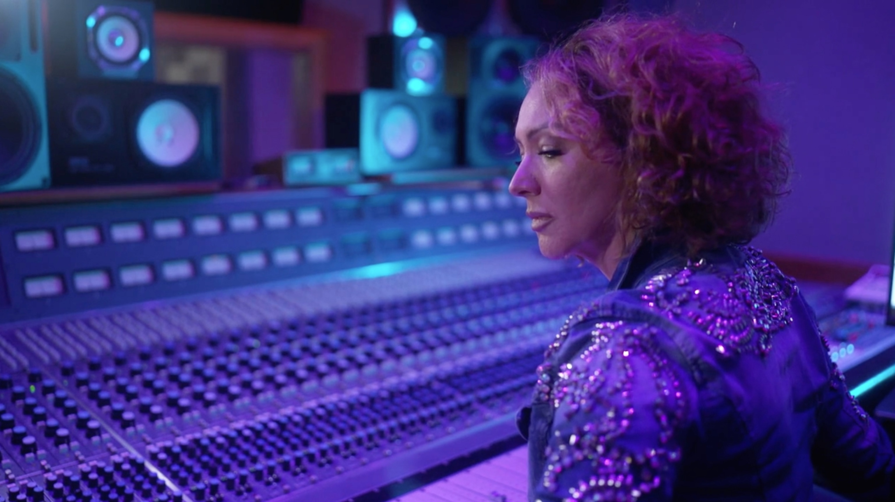 PHOTO: Singer-songwriter Erika Ender, co-writer of the smash hit "Despacito," discusses her career in the studio.