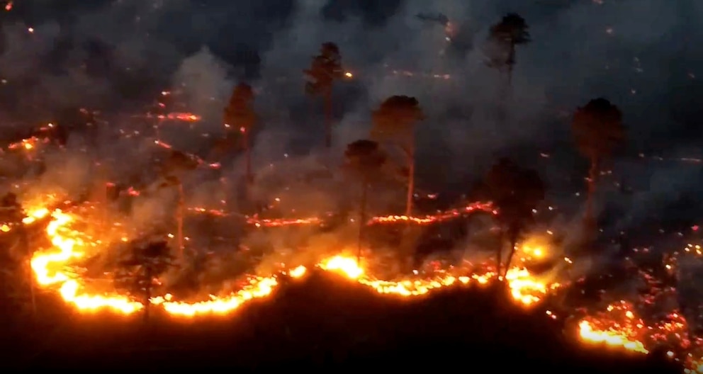 Drone video captures wildfires at state forest in Pennsylvania - Good ...