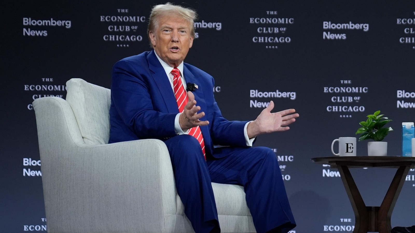  Trump uses interview on economics to promote tariffs and riff on his favorite themes