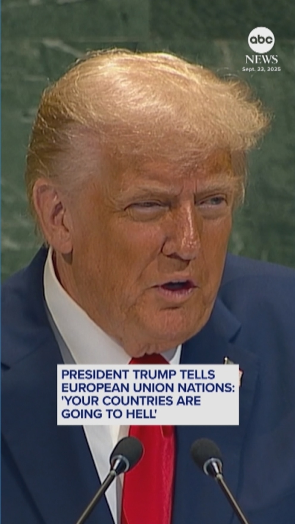 NextImg:Video Trump tells European Union nations: 'Your countries are going to hell'
