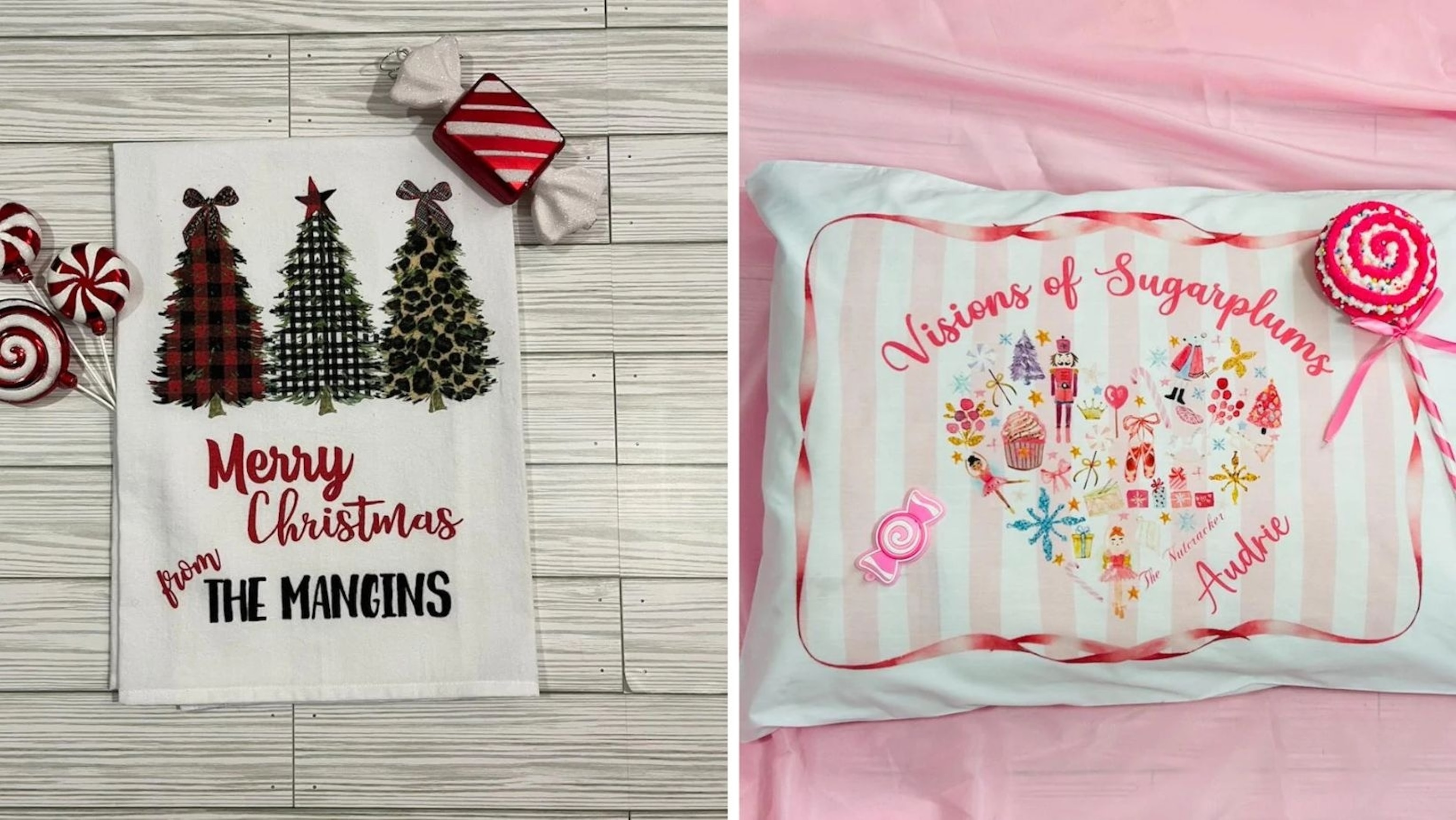 Bunnies and Bows: Personalized Pillowcases and Tea Towels