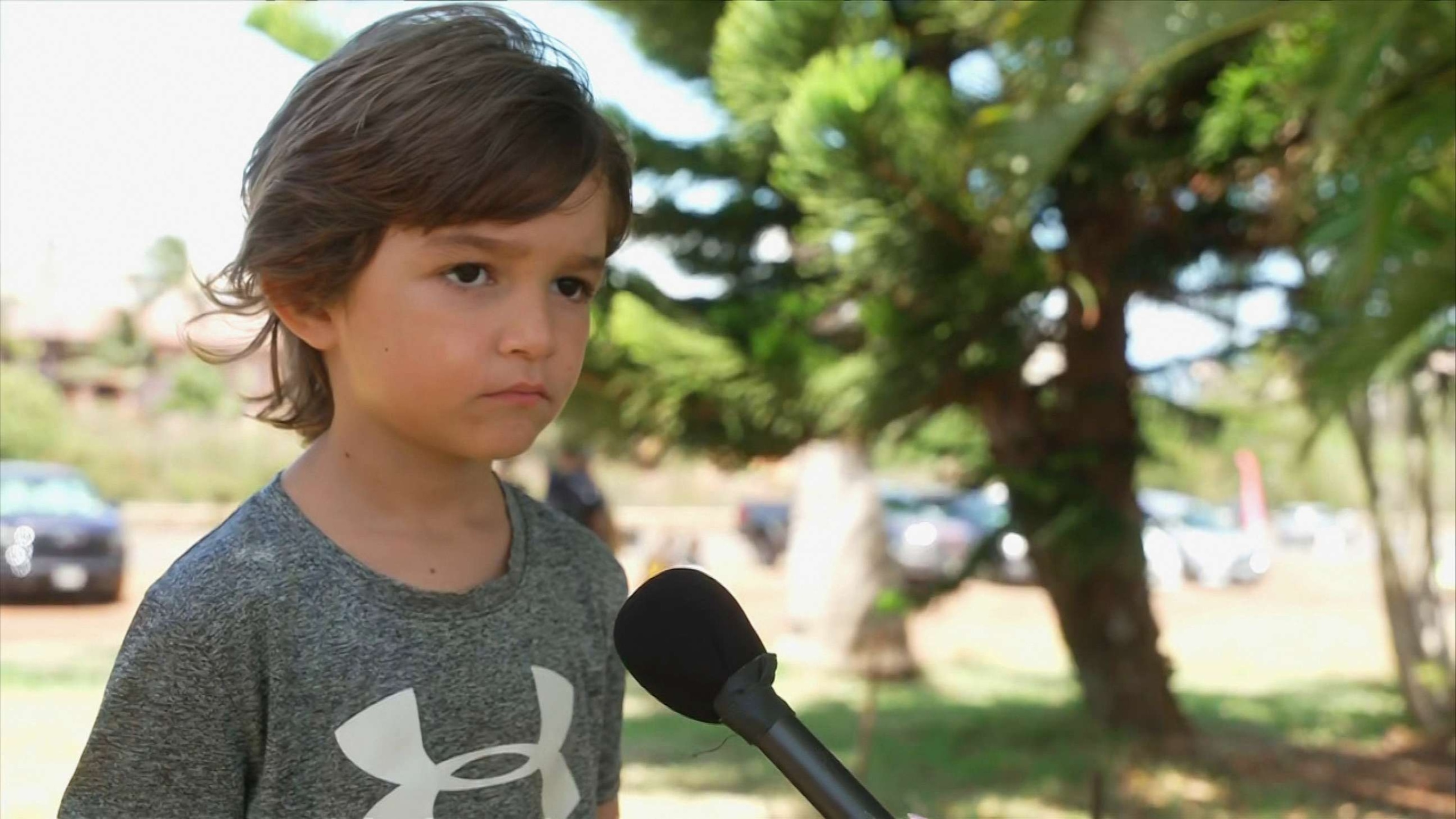 PHOTO: Myles Verrasto, 6, lost his home and school in the Maui wildfires.