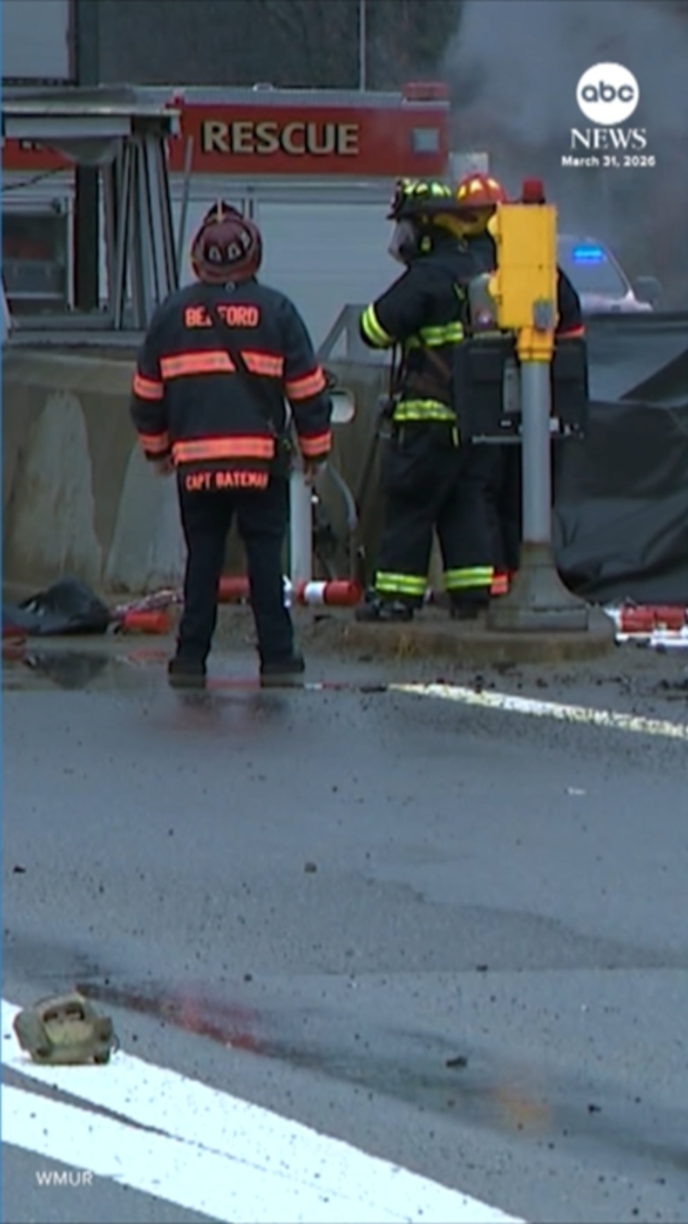 Video New Hampshire governor and her security team assist driver after crash: Police